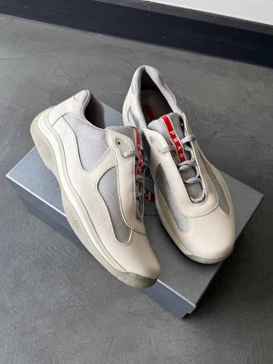 Prada Americas Cup Matte Leather Trainers