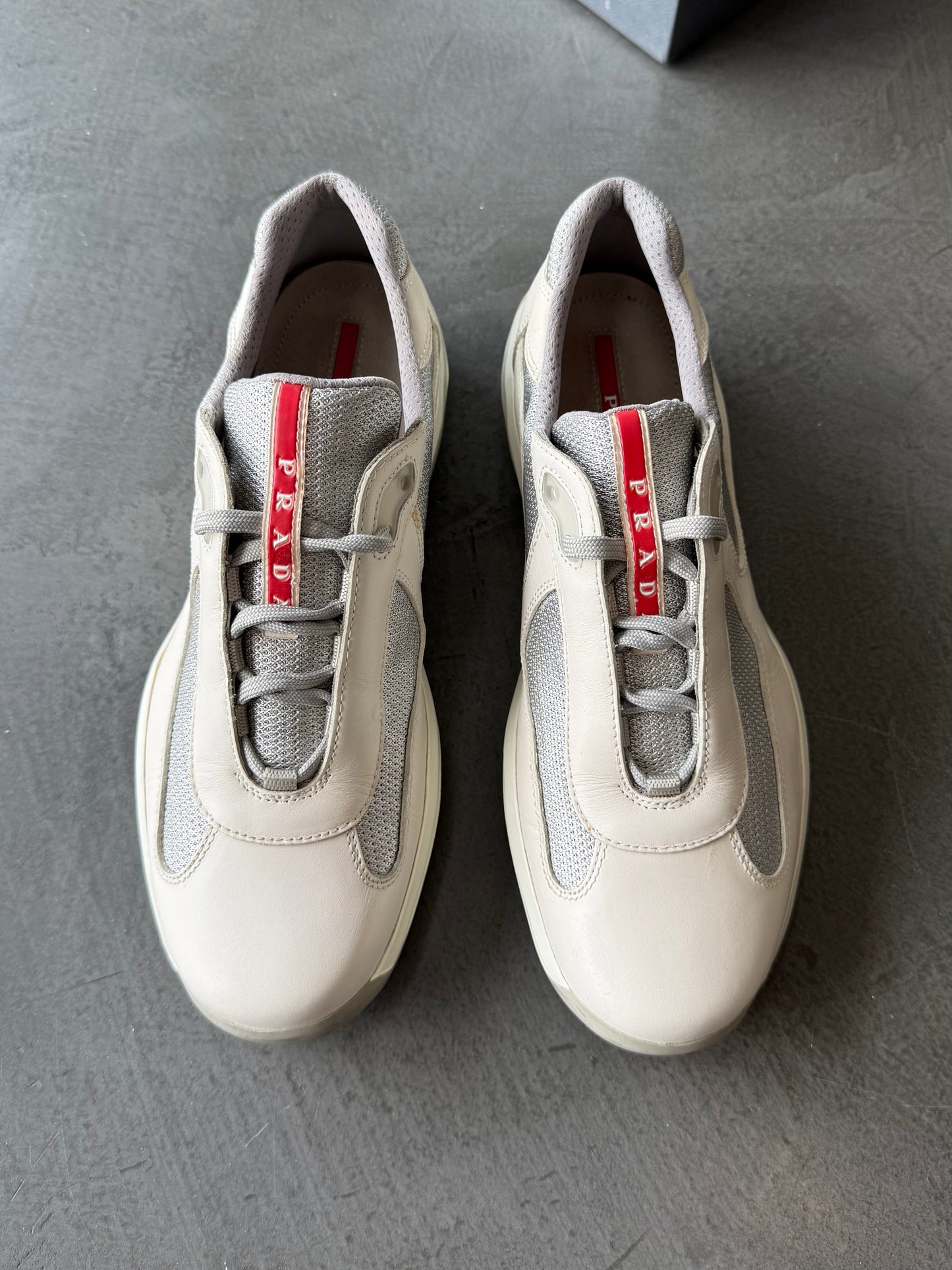 Prada Americas Cup Matte Leather Trainers