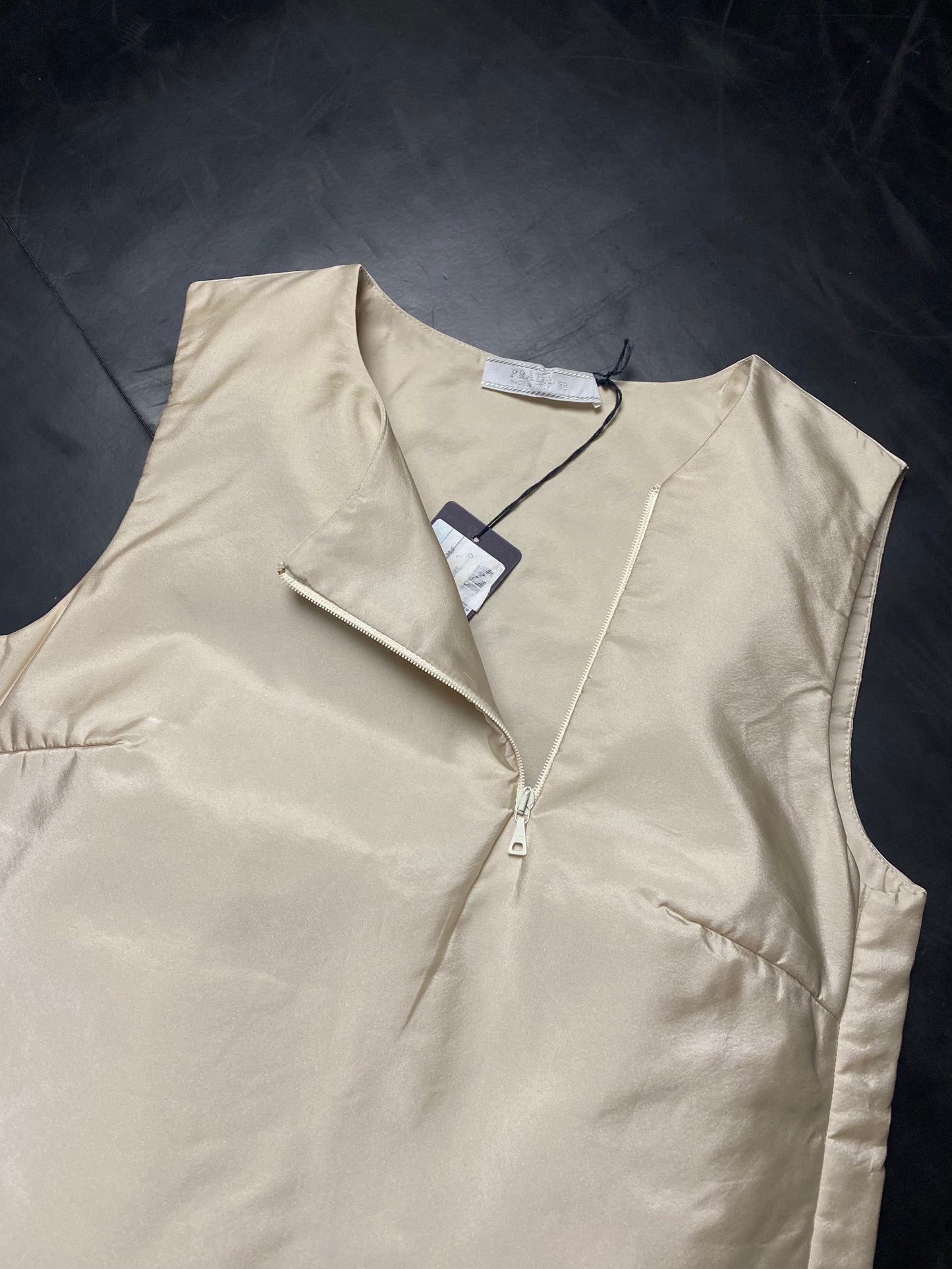 FW 98 Prada Padded Silk Vest