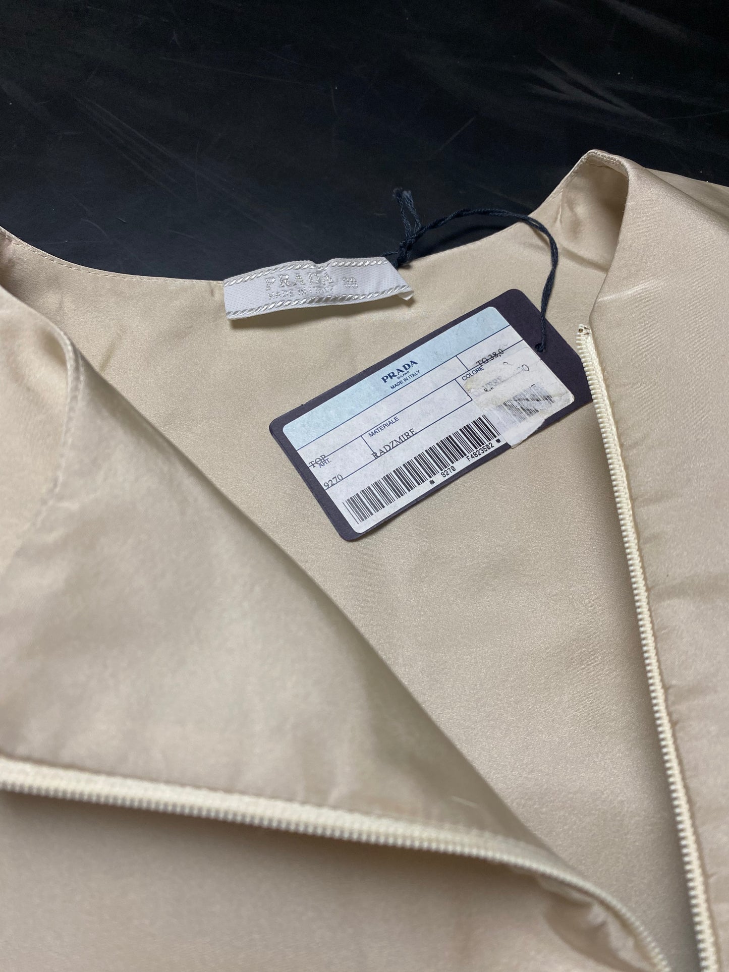FW 98 Prada Padded Silk Vest
