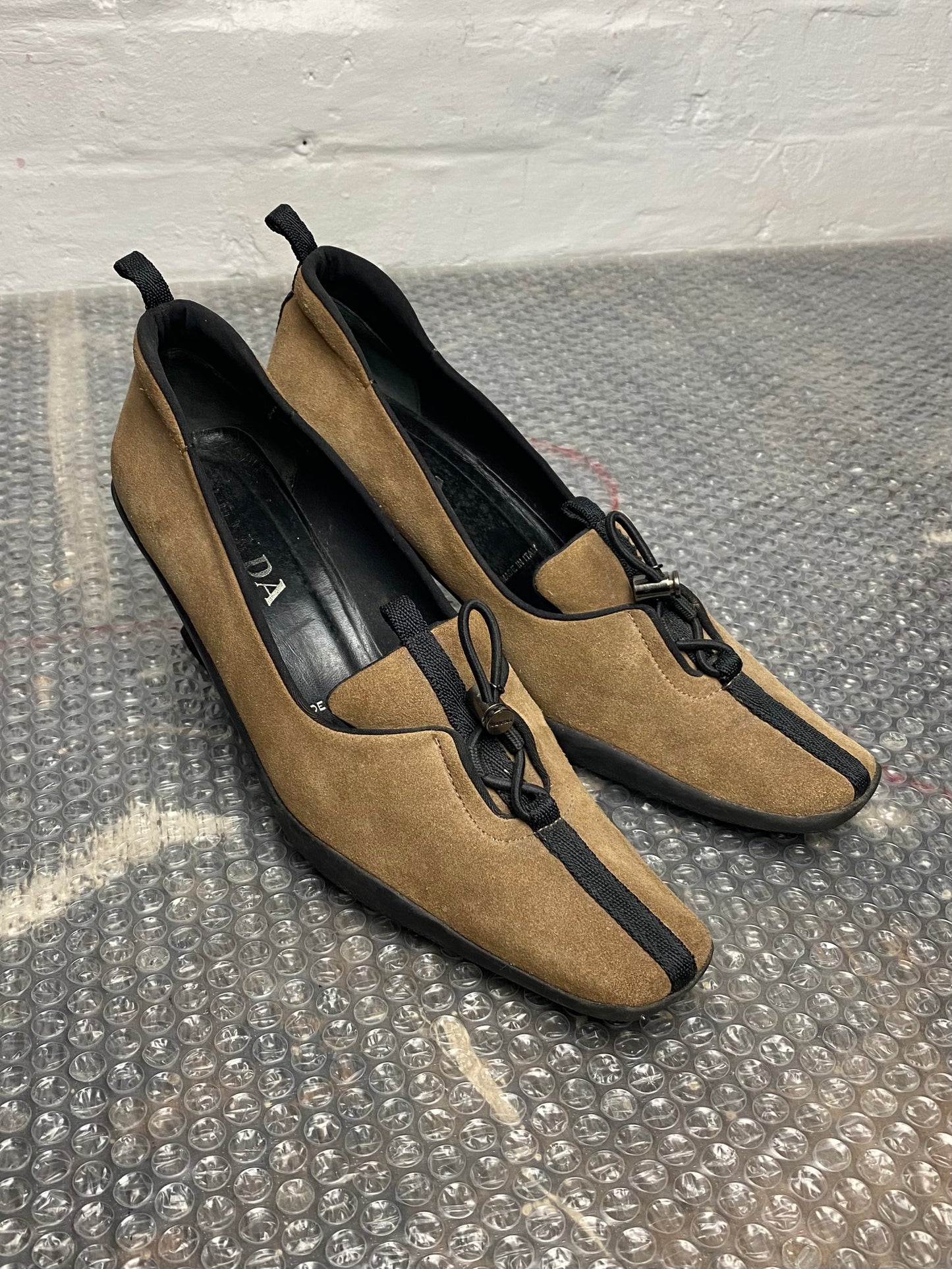 FW 99 Prada Suede Heels