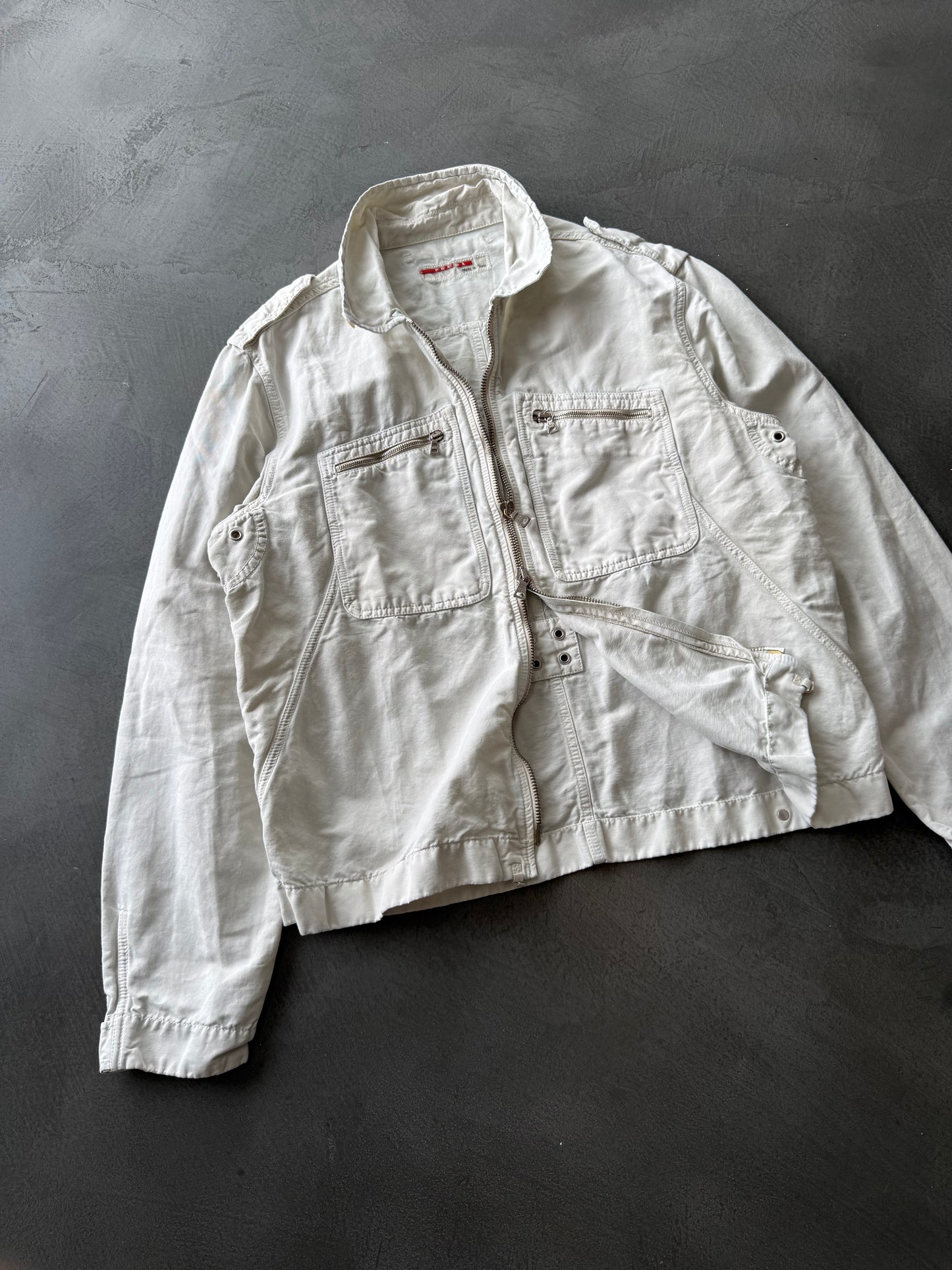 Prada Sport Linen Blend Jacket