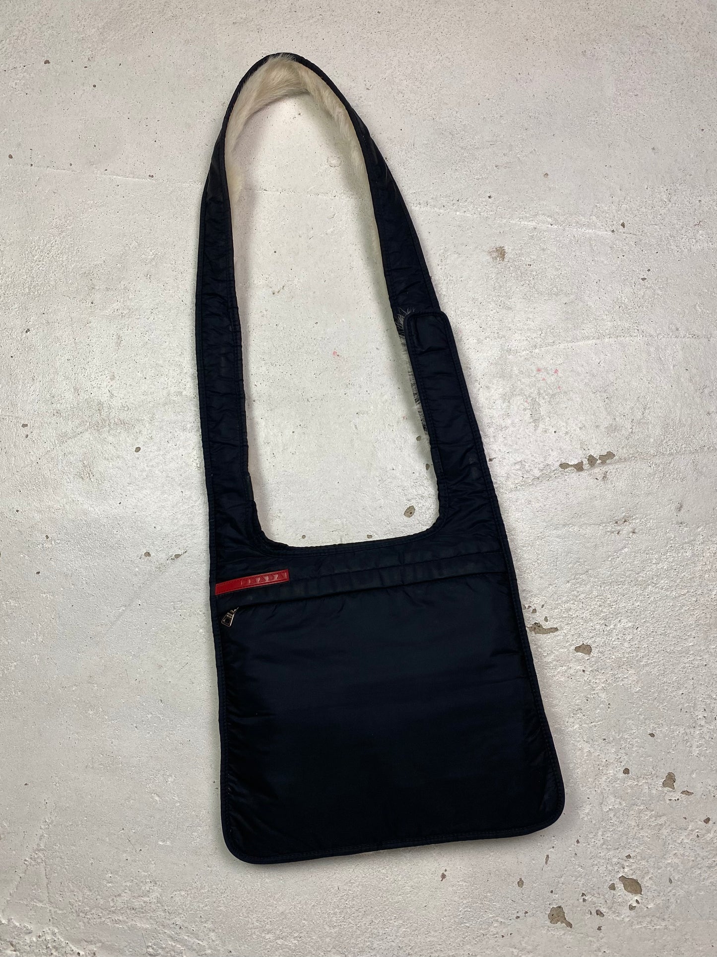 FW 99 Prada Sport Reversible Fur Sidebag