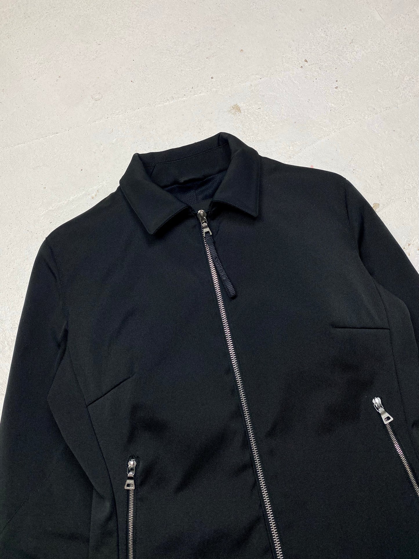 FW 99 Prada Leather Patched Jacket