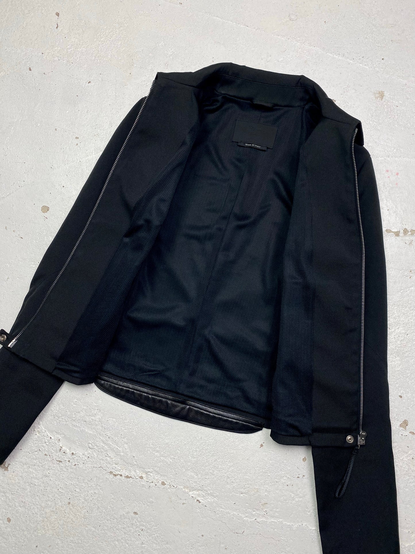 FW 99 Prada Leather Patched Jacket