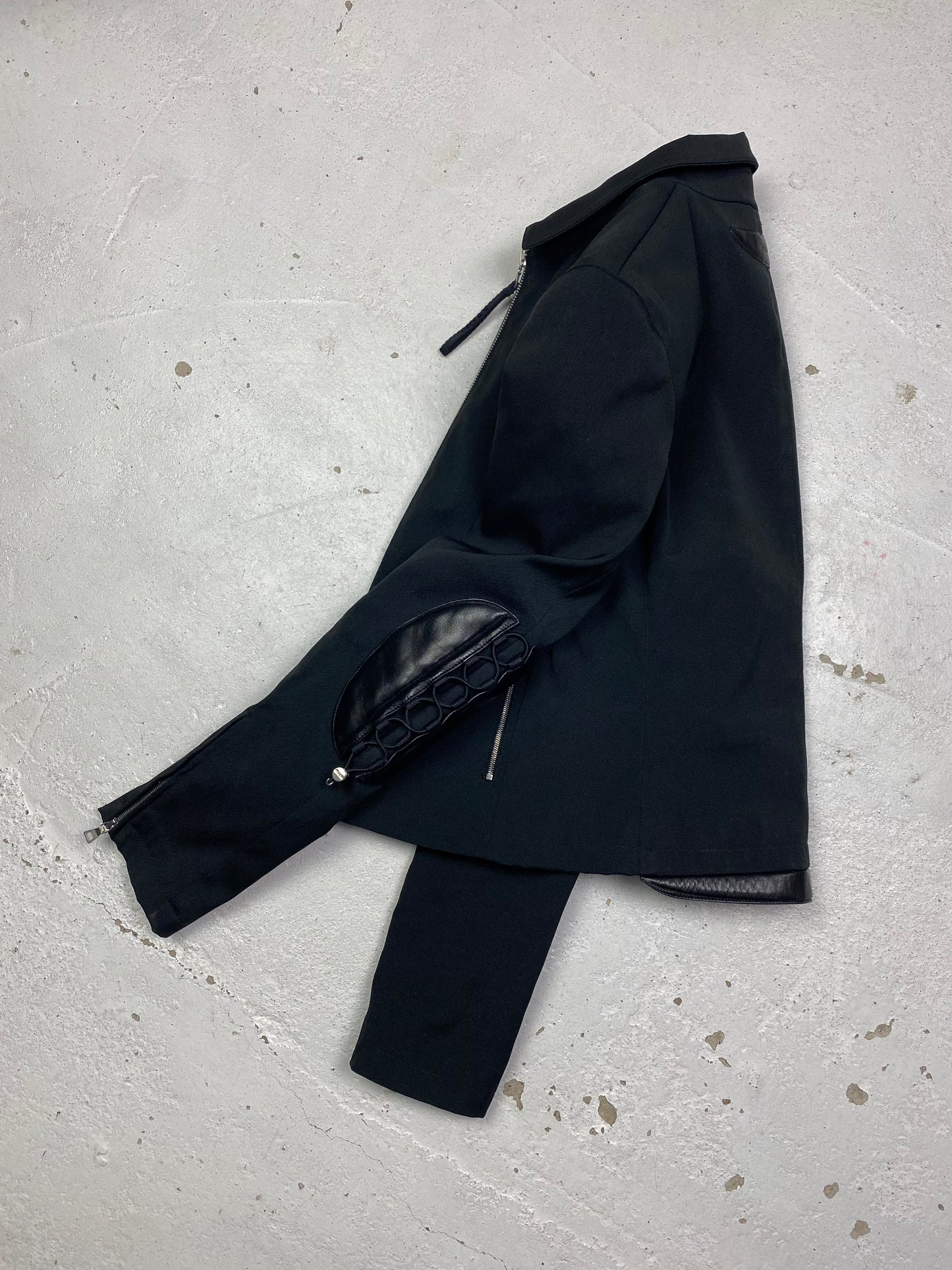 FW 99 Prada Leather Patched Jacket