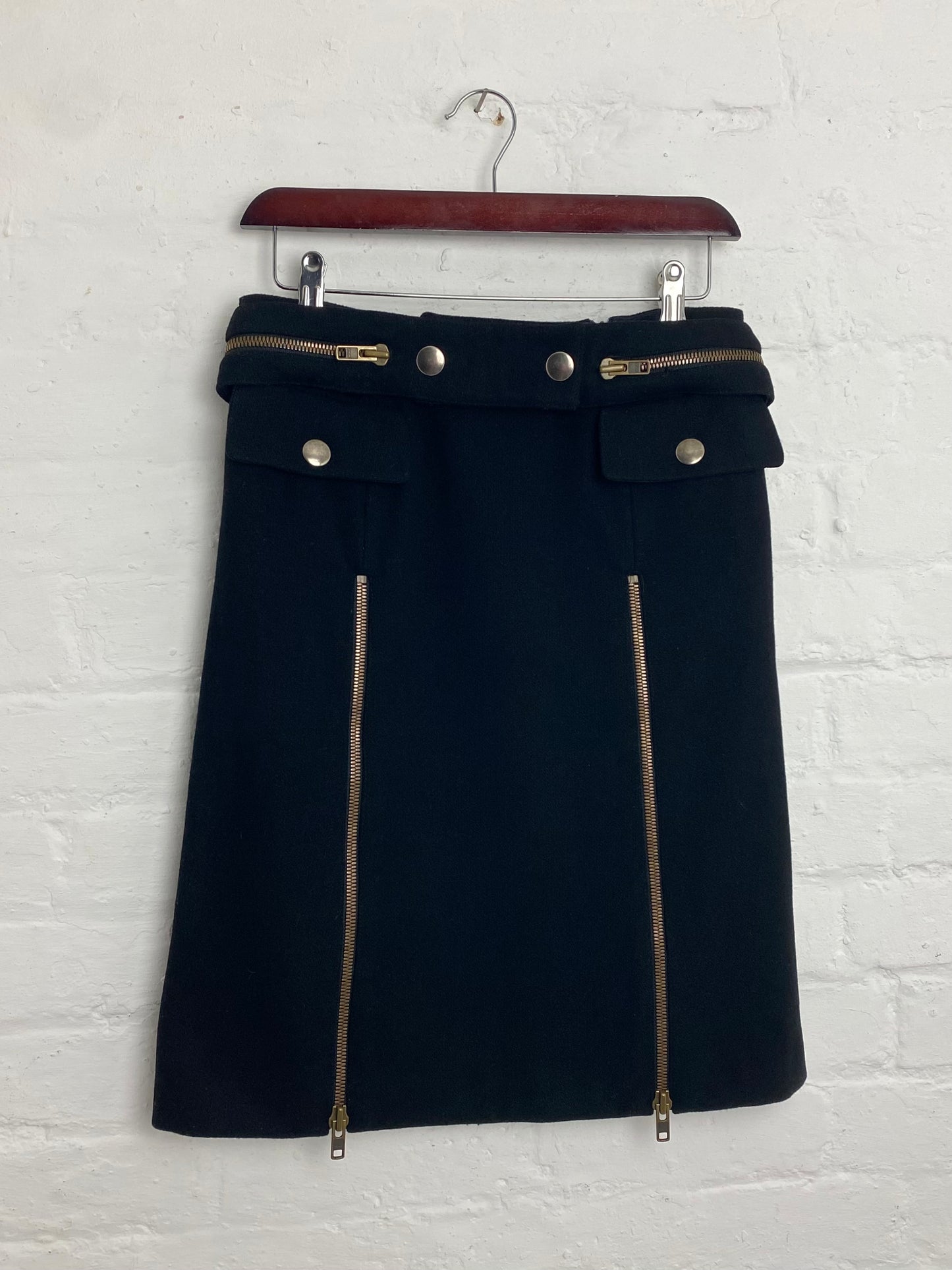 FW 99 Miu Miu Modular Wool Skirt