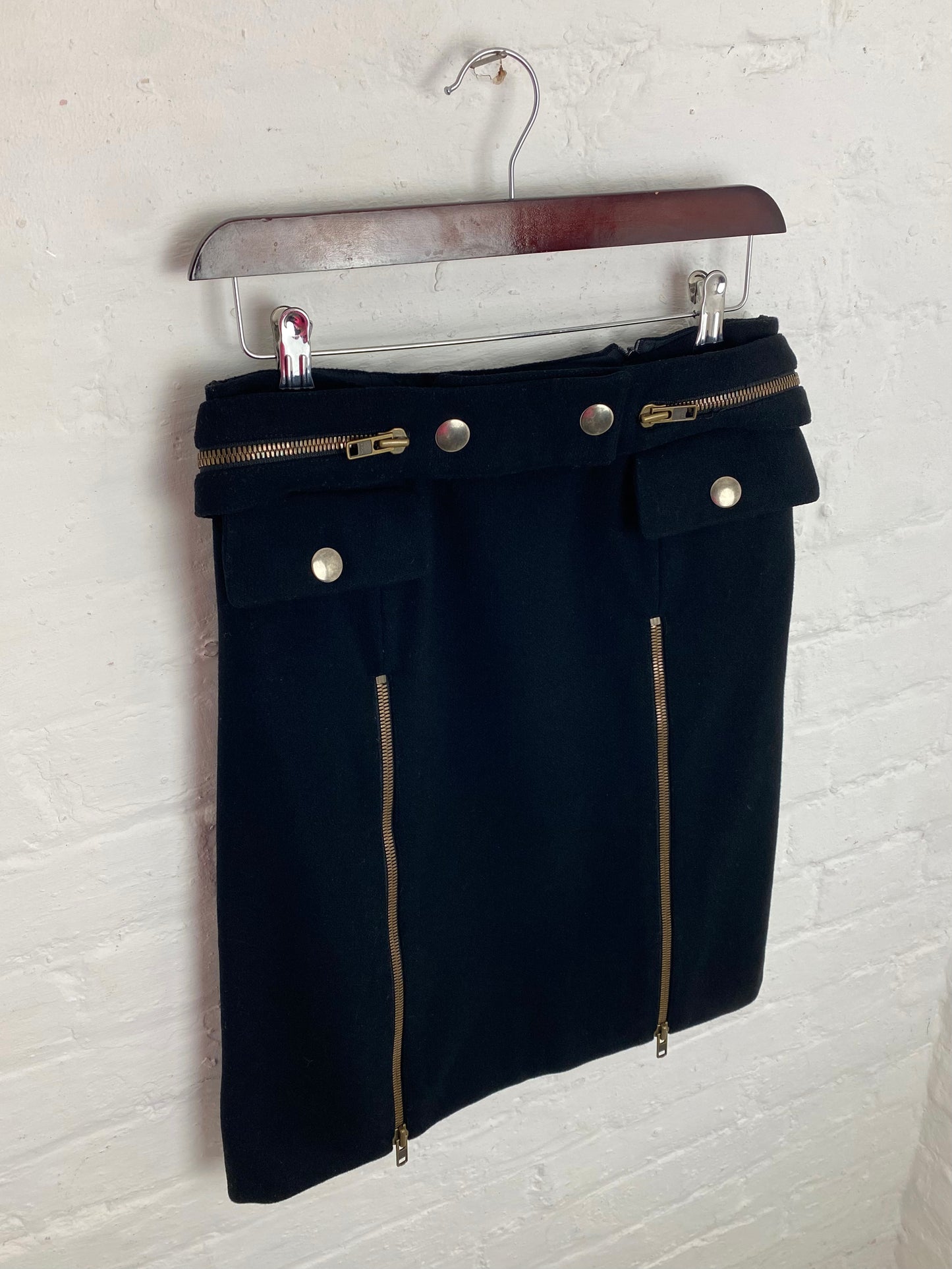 FW 99 Miu Miu Modular Wool Skirt