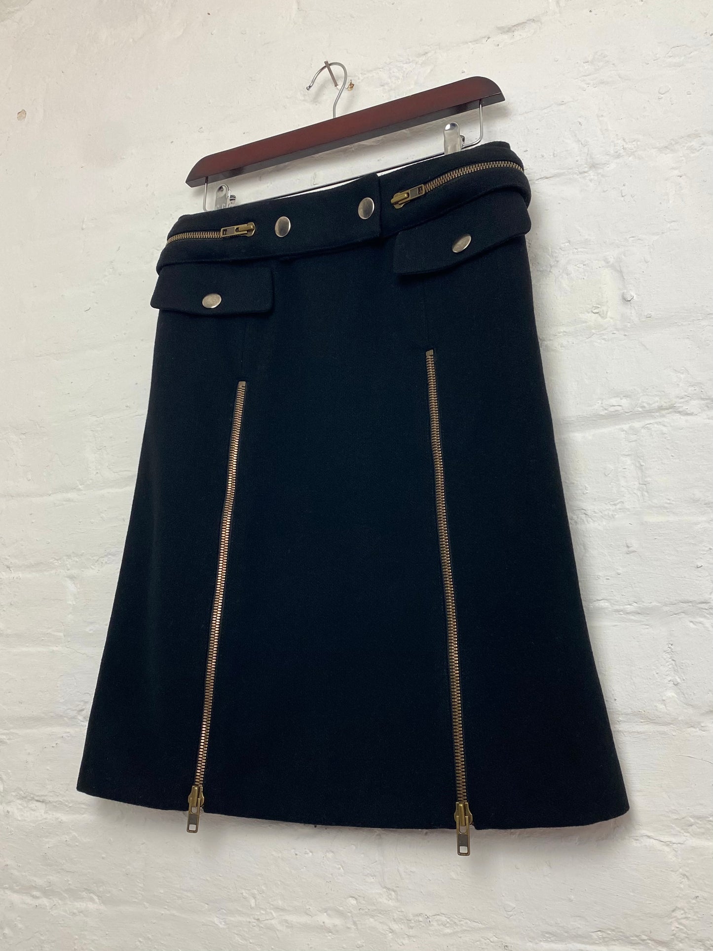 FW 99 Miu Miu Modular Wool Skirt