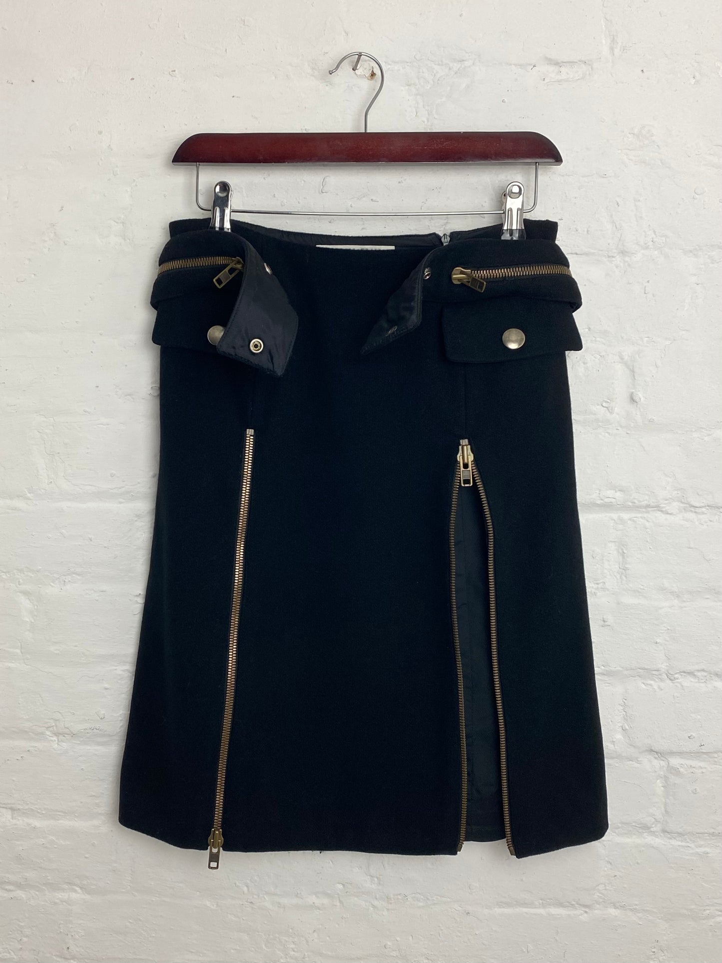 FW 99 Miu Miu Modular Wool Skirt