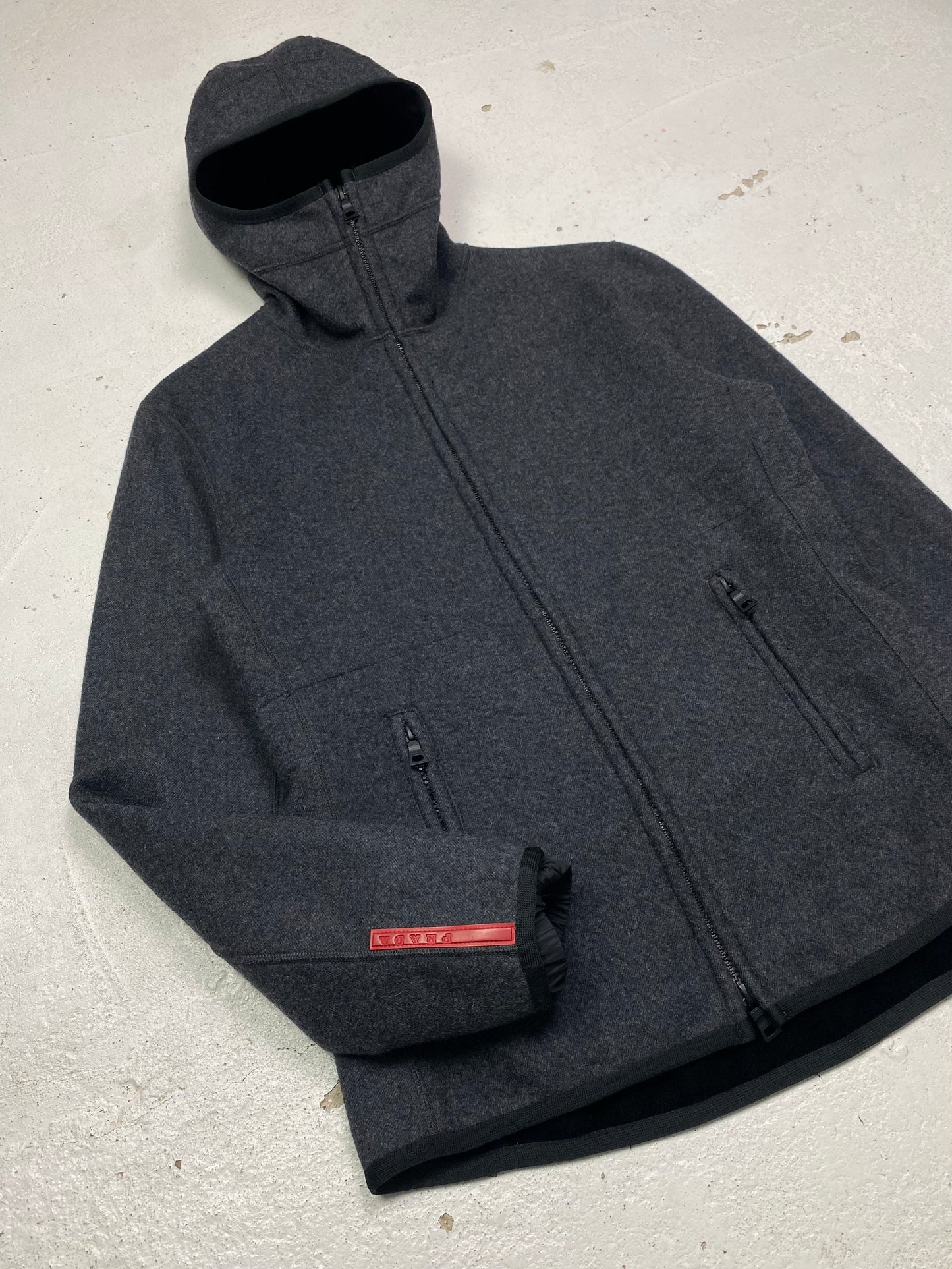 Prada Sport Wool Balaclava Jacket