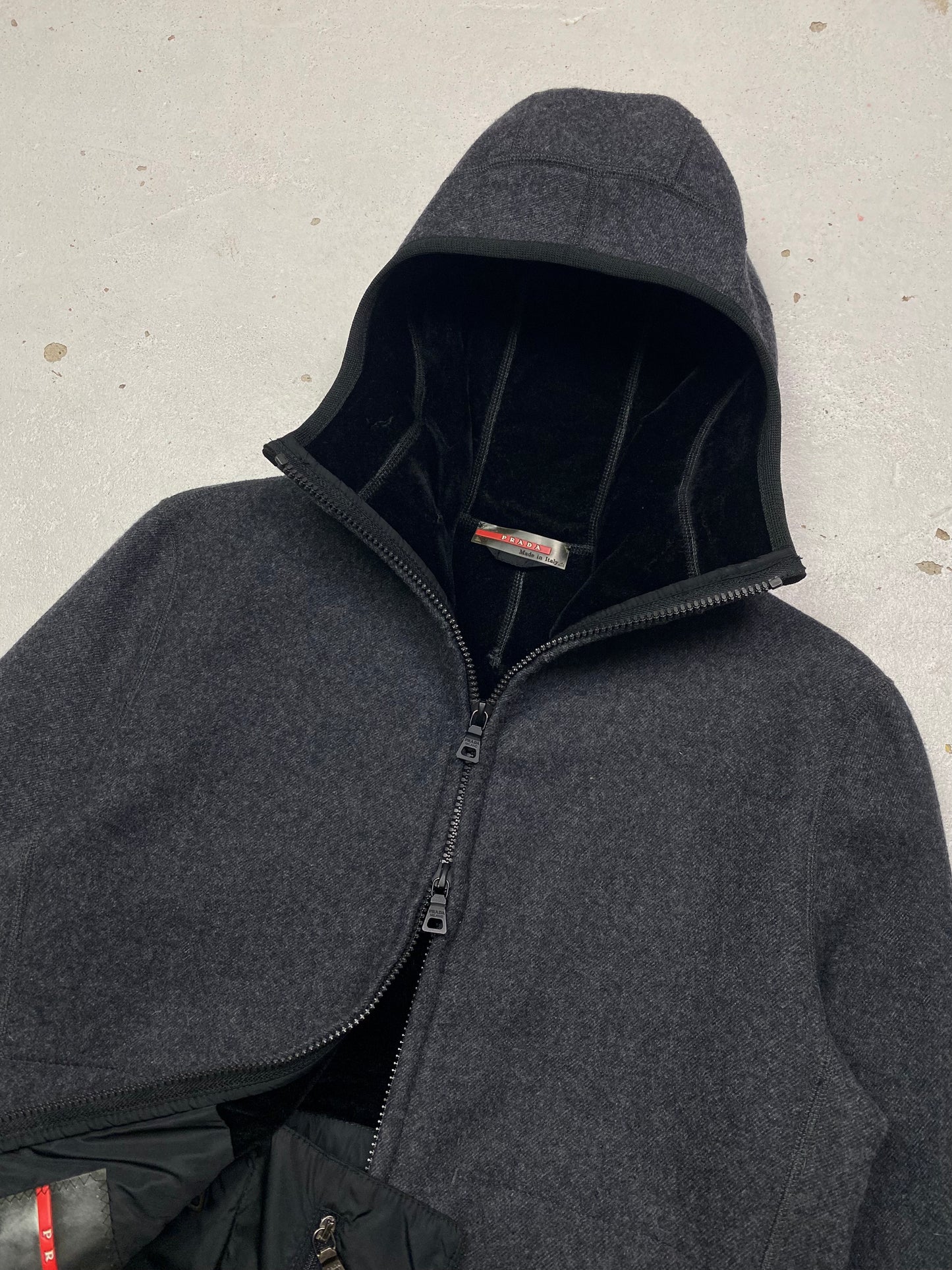 Prada Sport Wool Balaclava Jacket