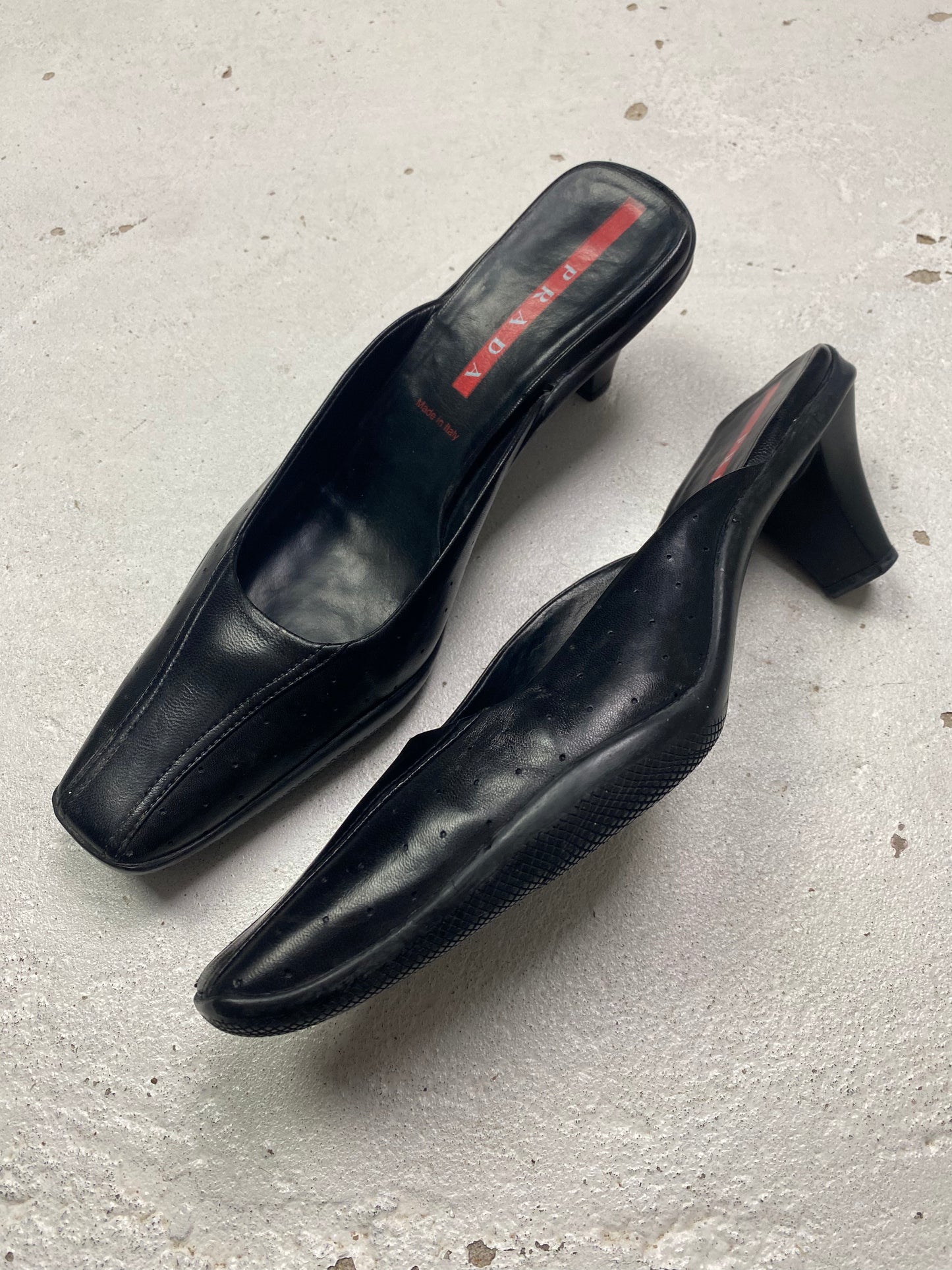 Prada Sport Leather Mules