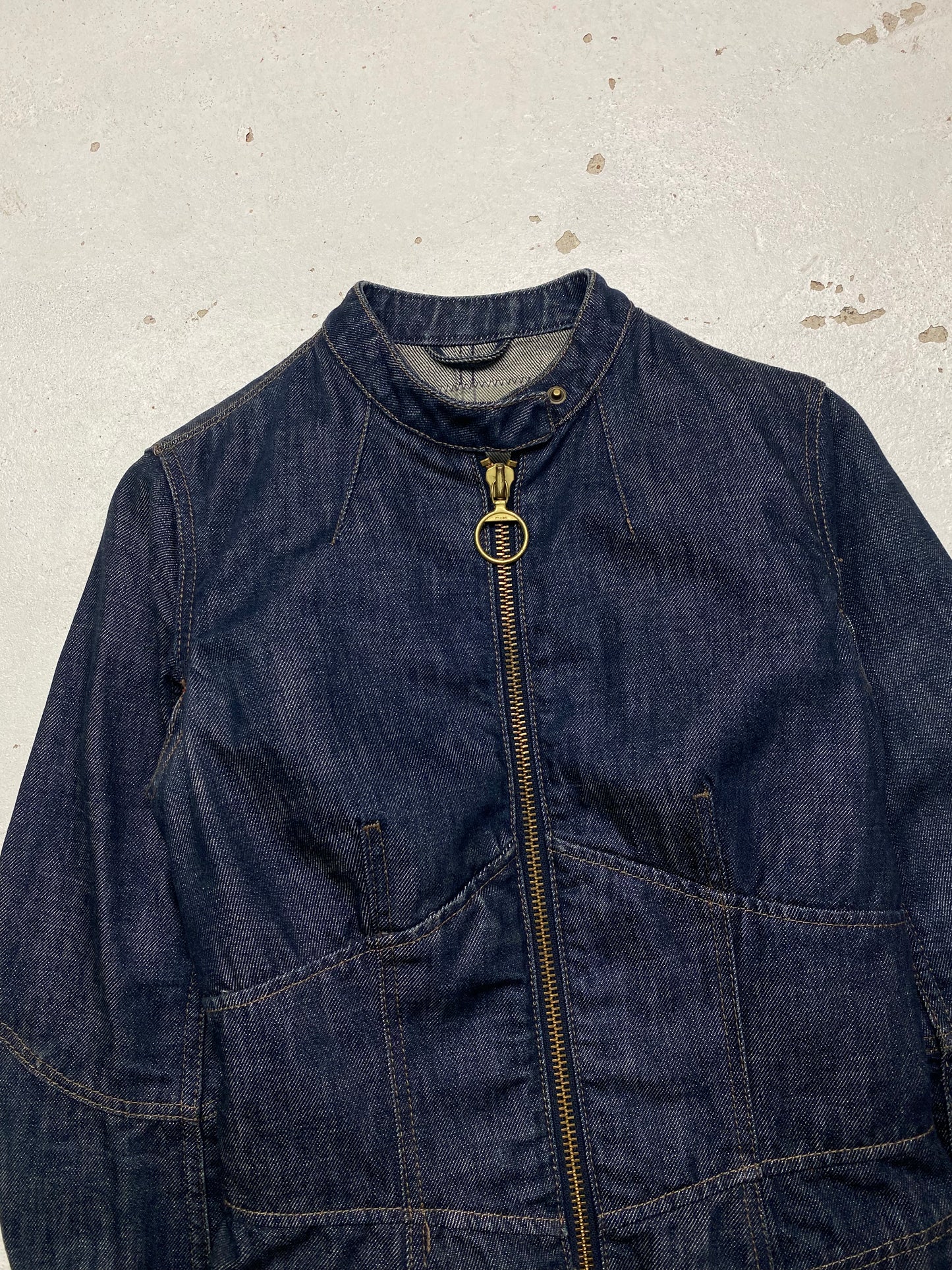 Prada Sport Corsetted Denim Jacket