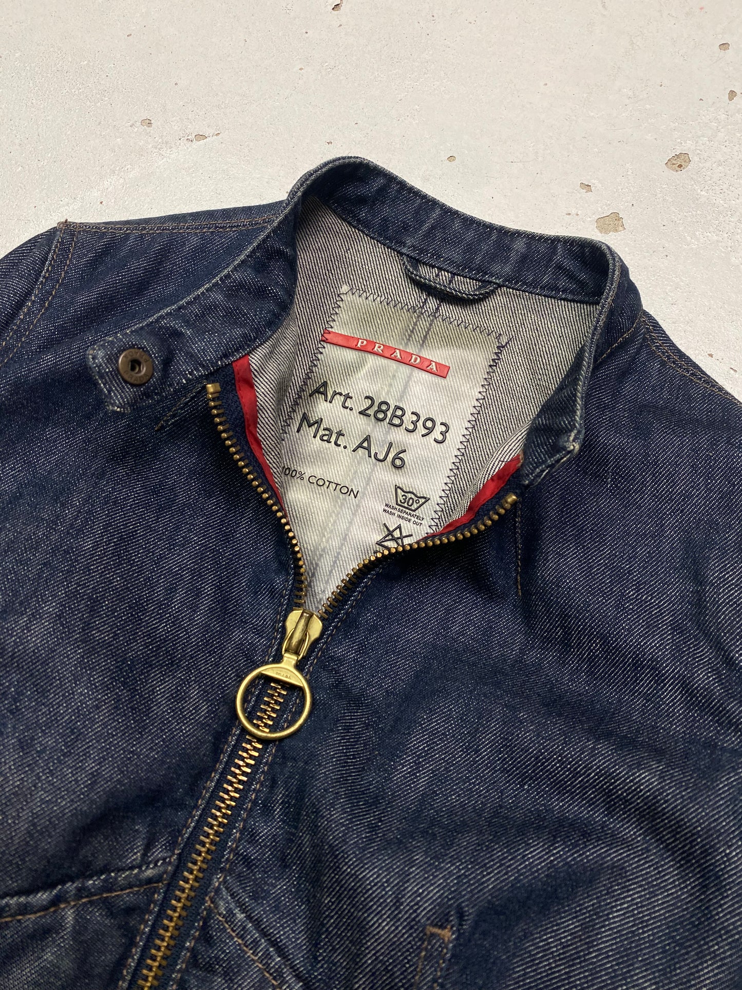 Prada Sport Corsetted Denim Jacket