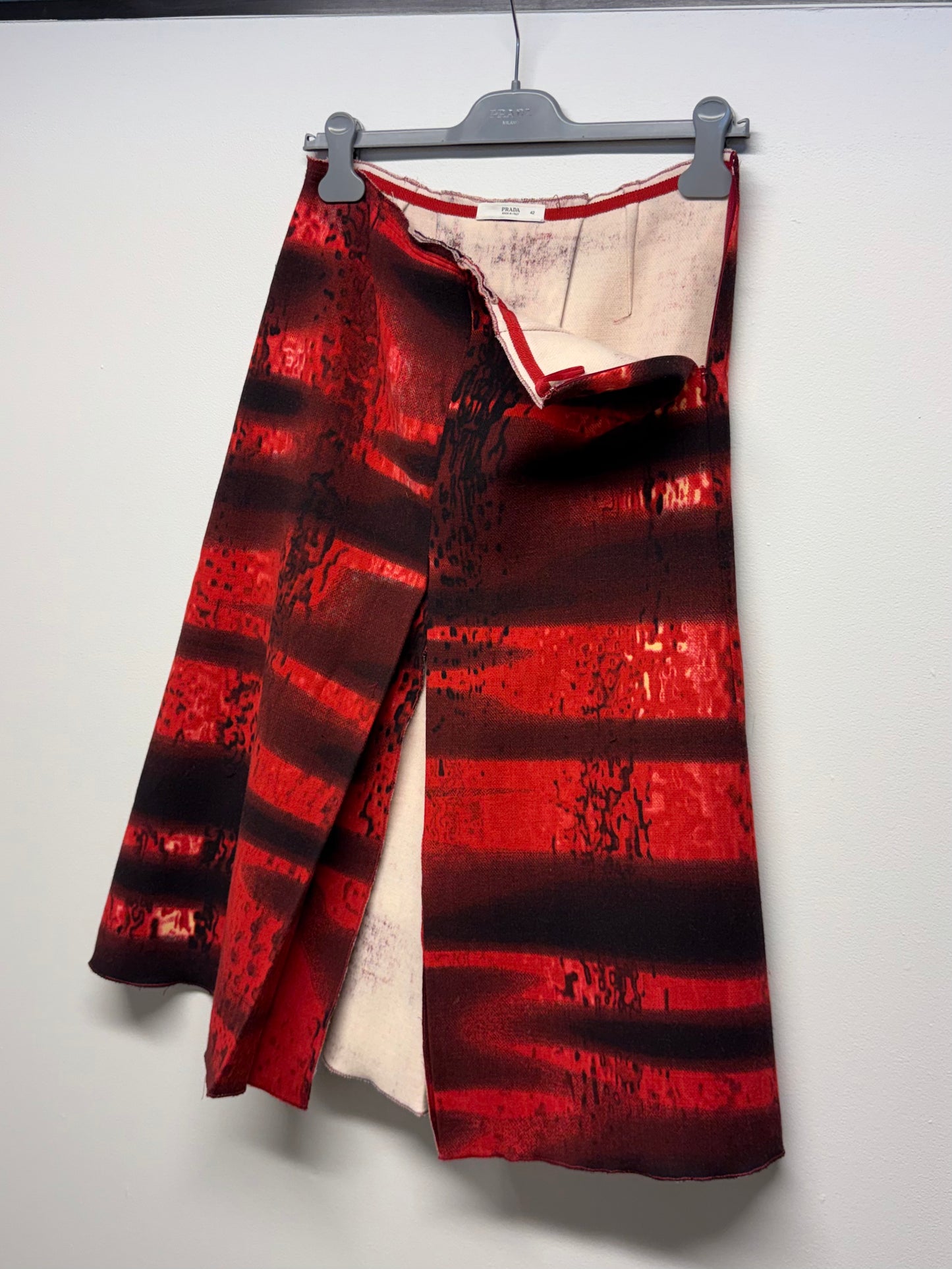 FW 04 Prada Wool Skirt