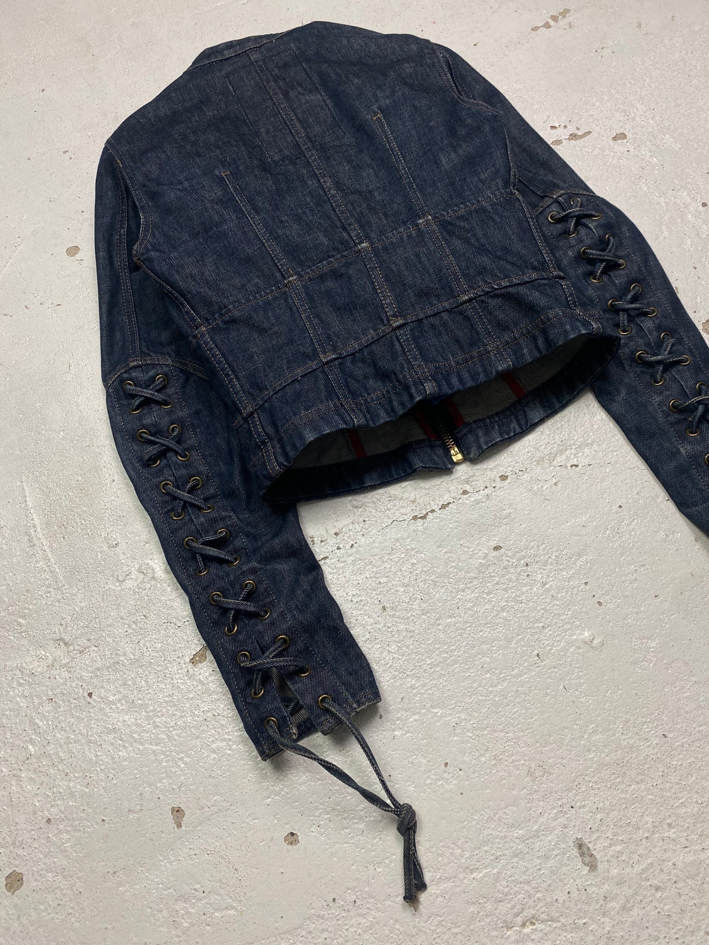 Prada Sport Corsetted Denim Jacket