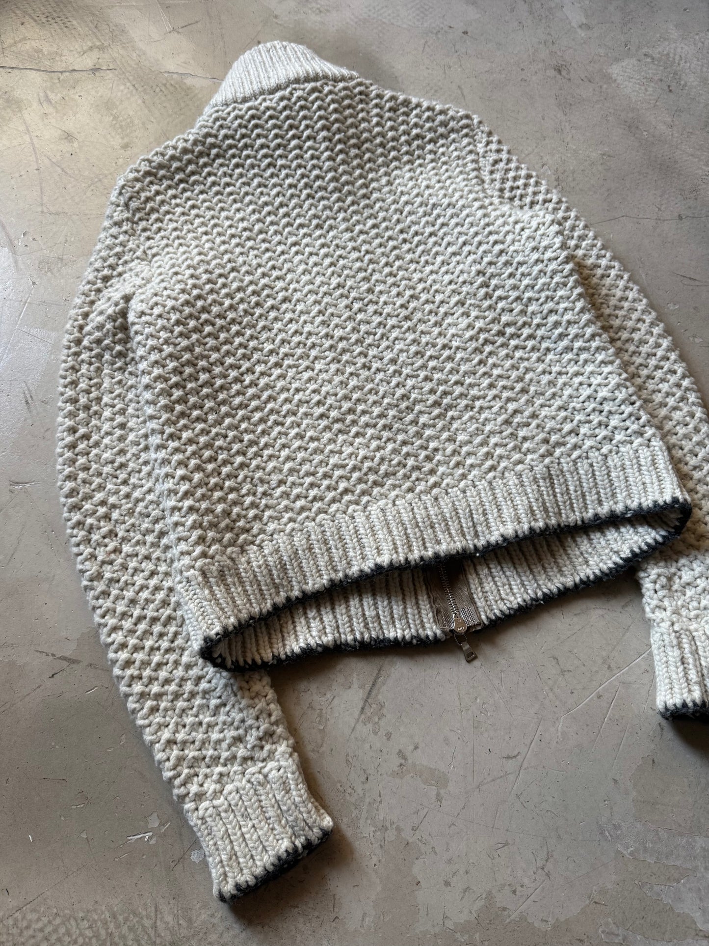 Prada Sport Knitted Fur Tracktop