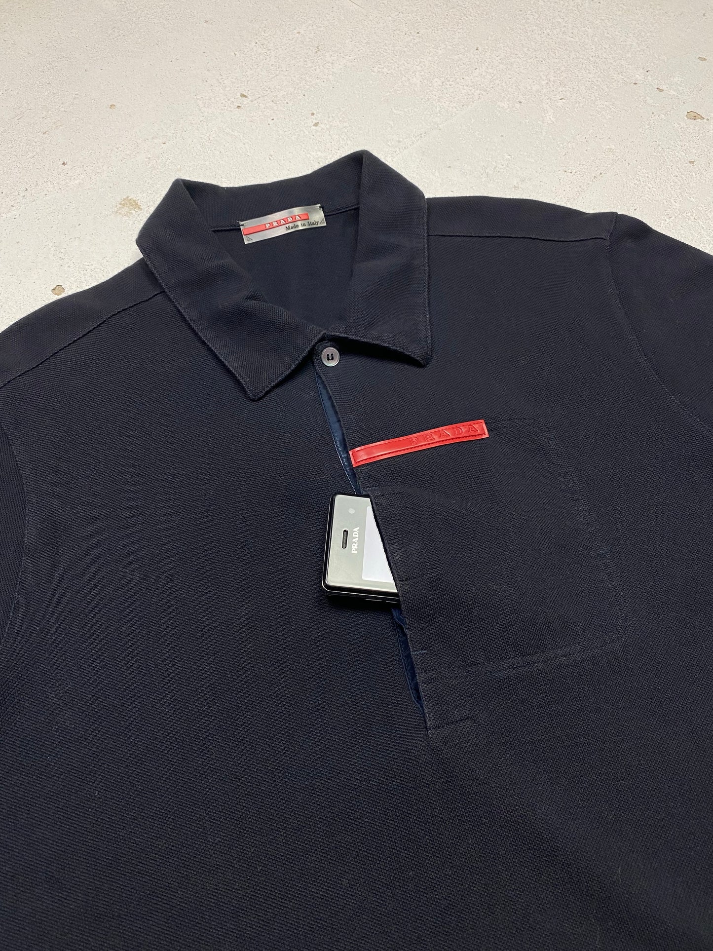 Prada Sport Placket Pocket Polo