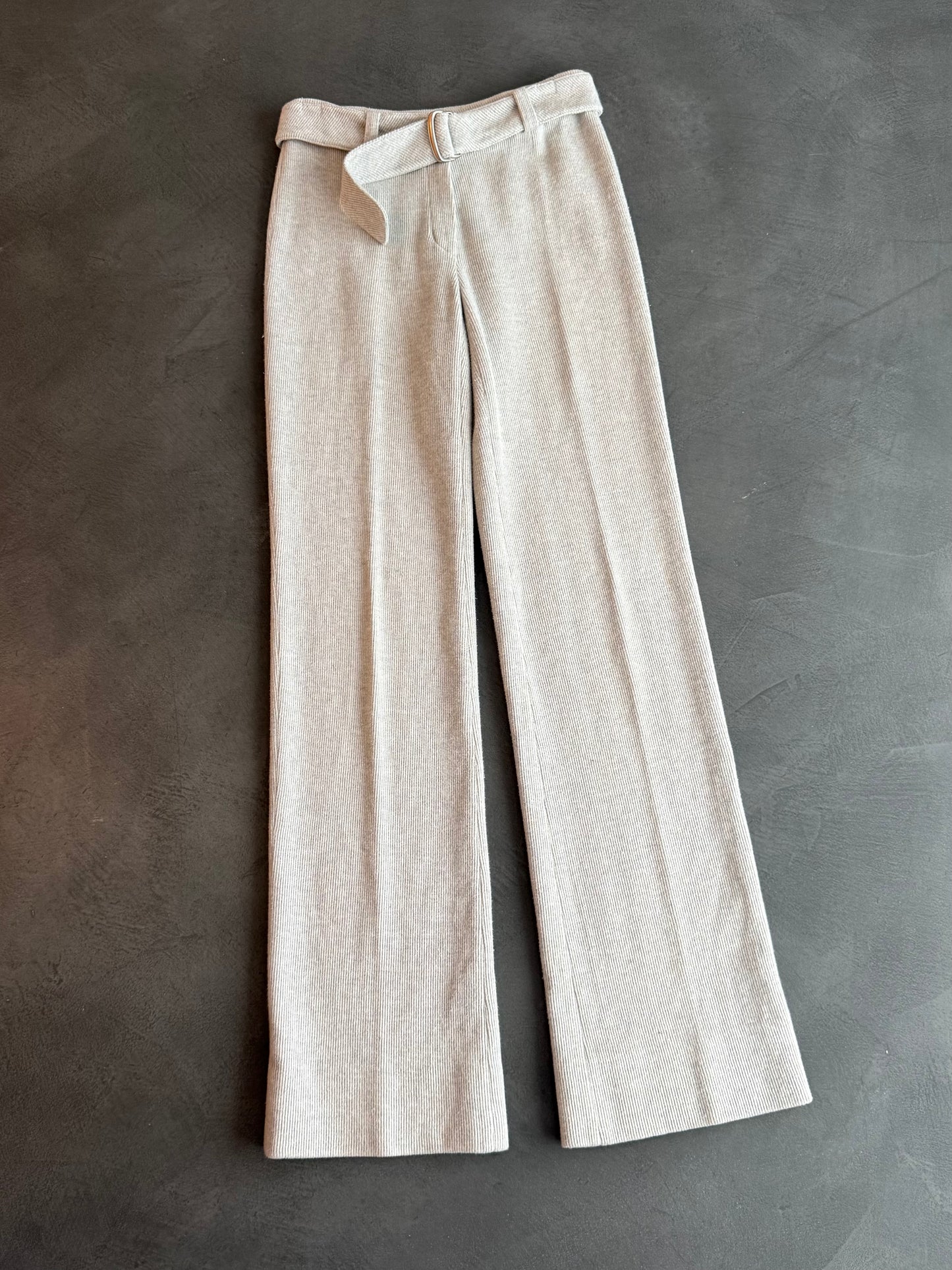 SS 97 Miu Miu Belted Jersey Trousers