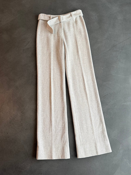 SS 97 Miu Miu Belted Jersey Trousers