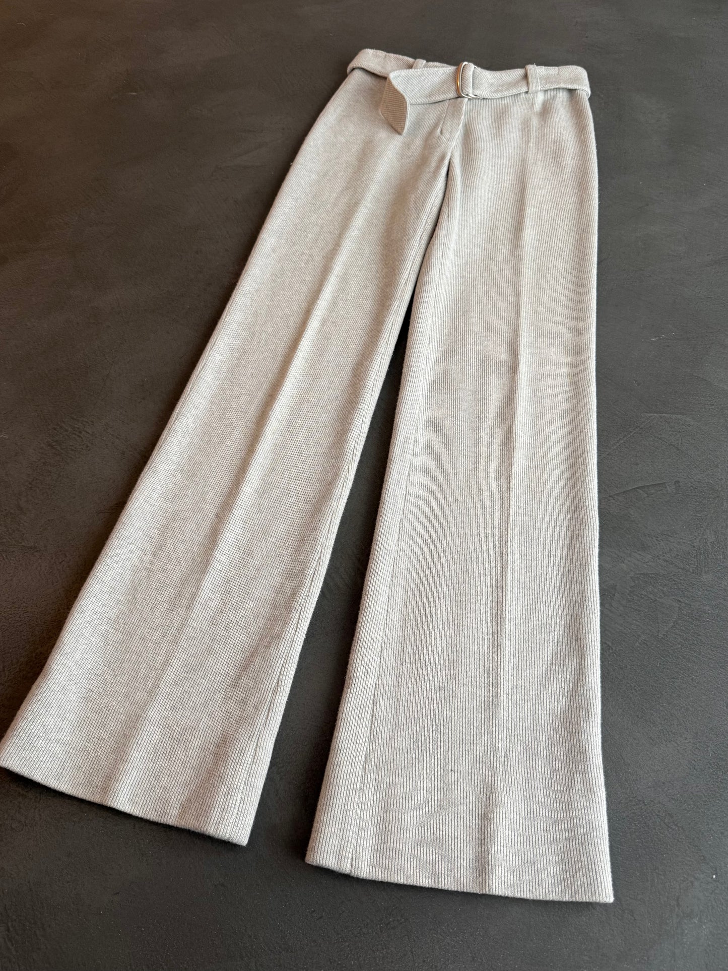 SS 97 Miu Miu Belted Jersey Trousers