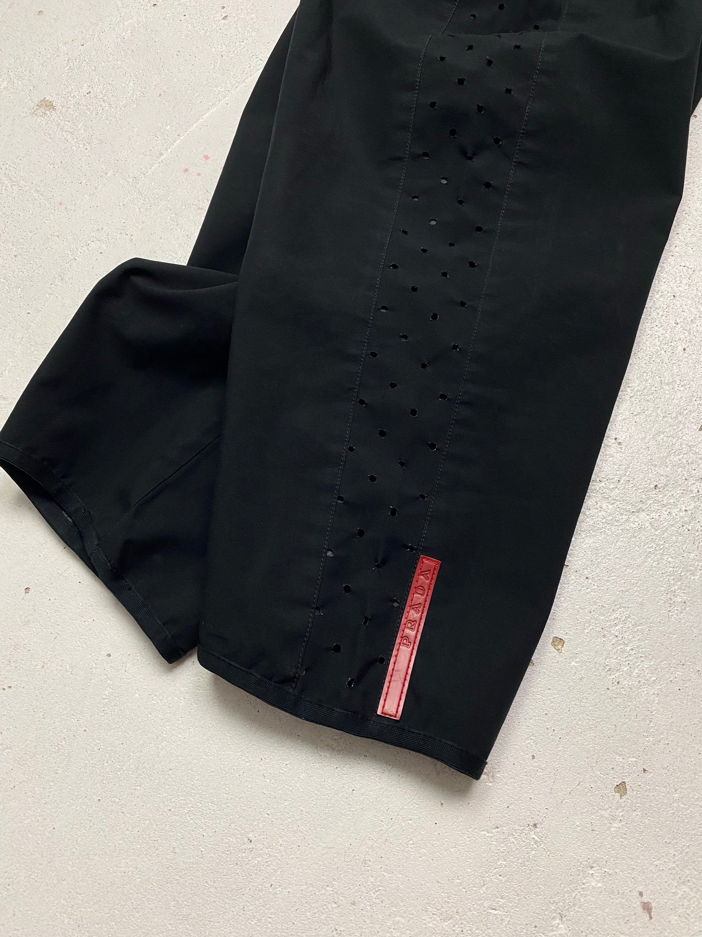 SS 00 Prada Sport Perforated Capri Shorts