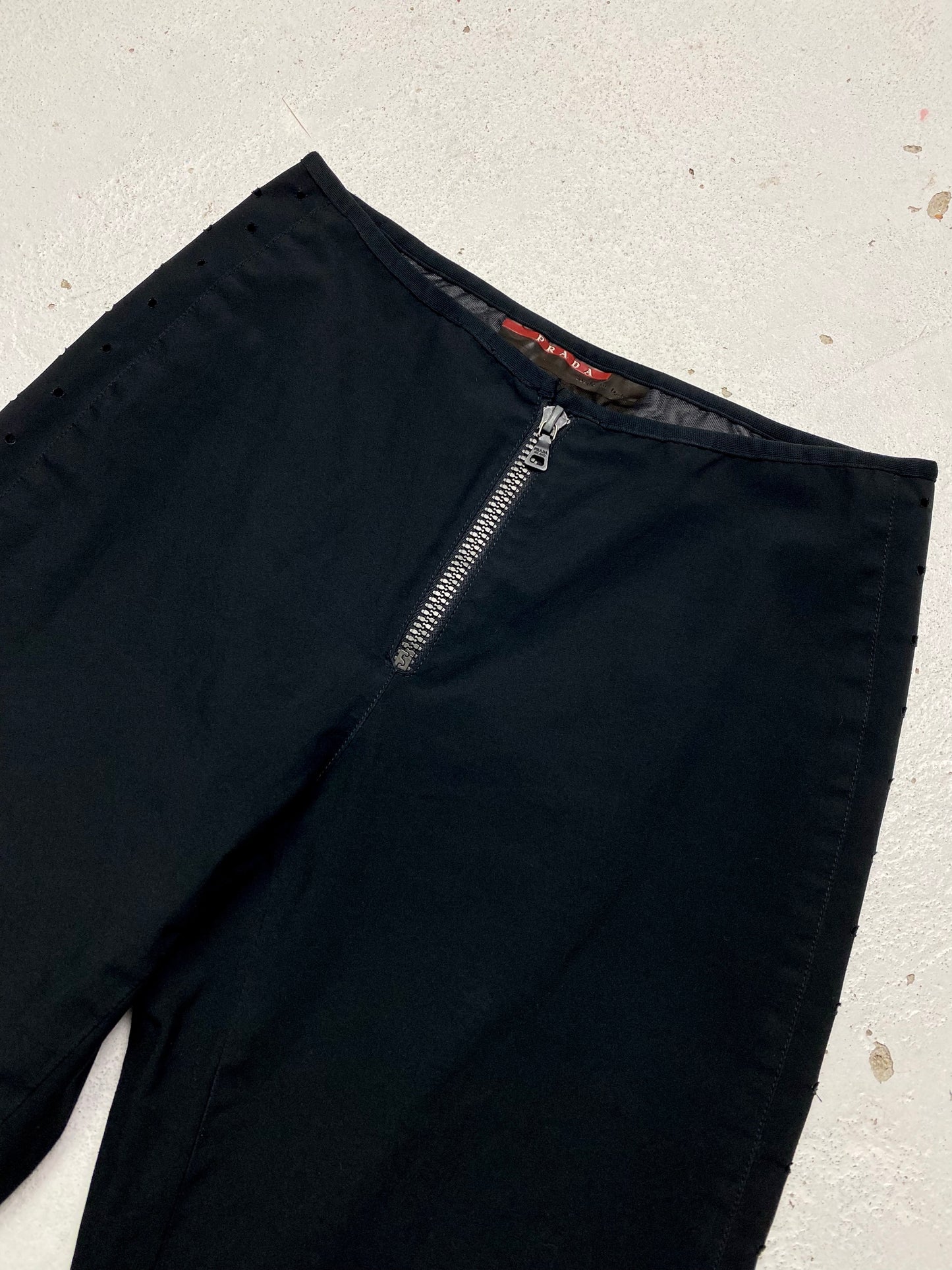 SS 00 Prada Sport Perforated Capri Shorts