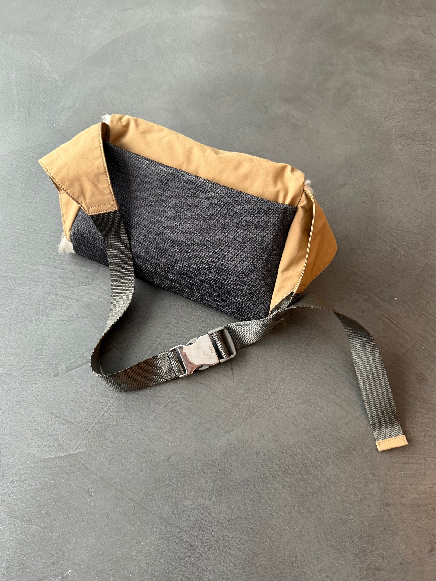 Prada Sport Fur Panelled Waist Bag