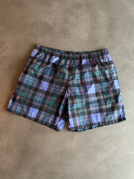 2016 Prada Linea Rossa Tartan Shorts