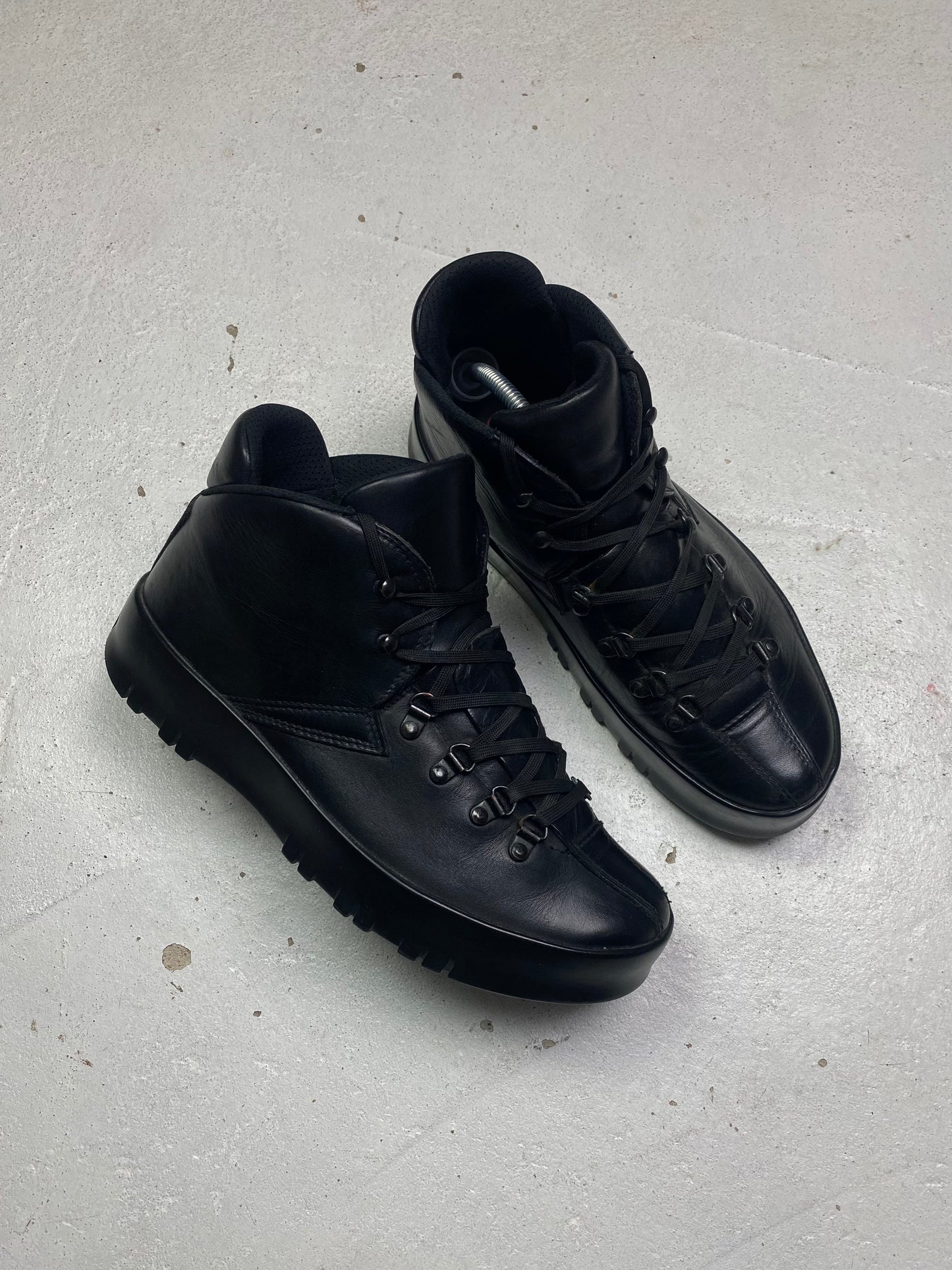 Prada Sport Leather Hiking Boots