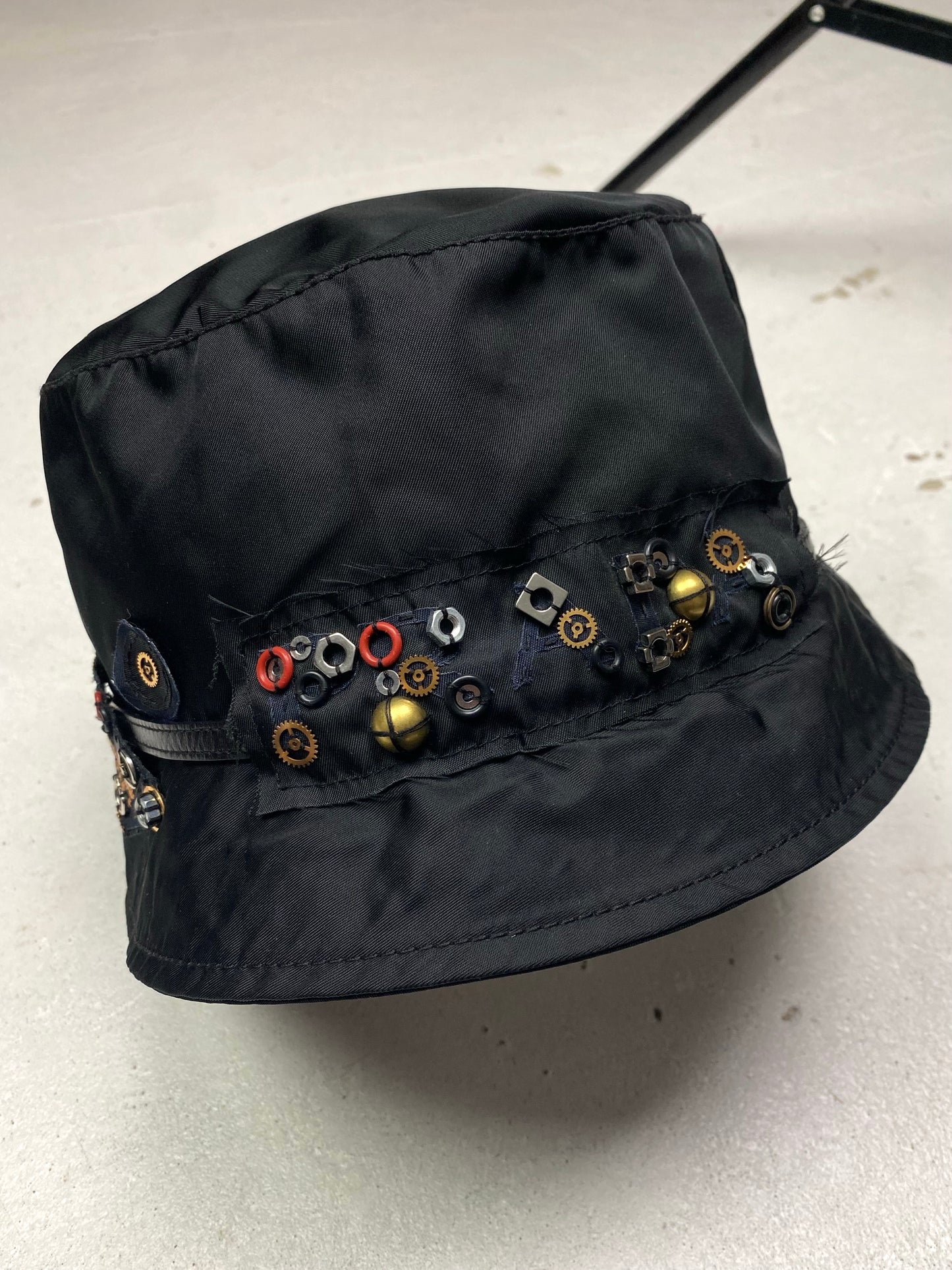 FW 04 Prada Nylon Collage Bucket Hat