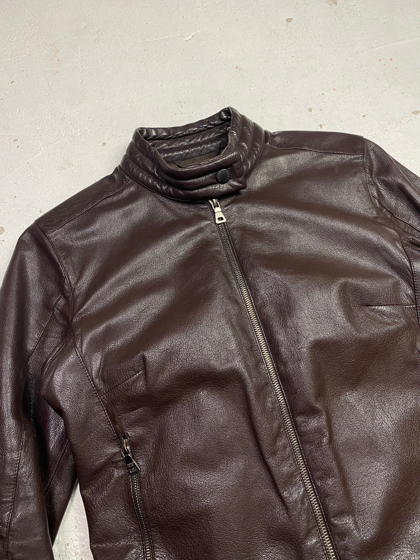 SS 01 Prada Sport Leather Moto Jacket