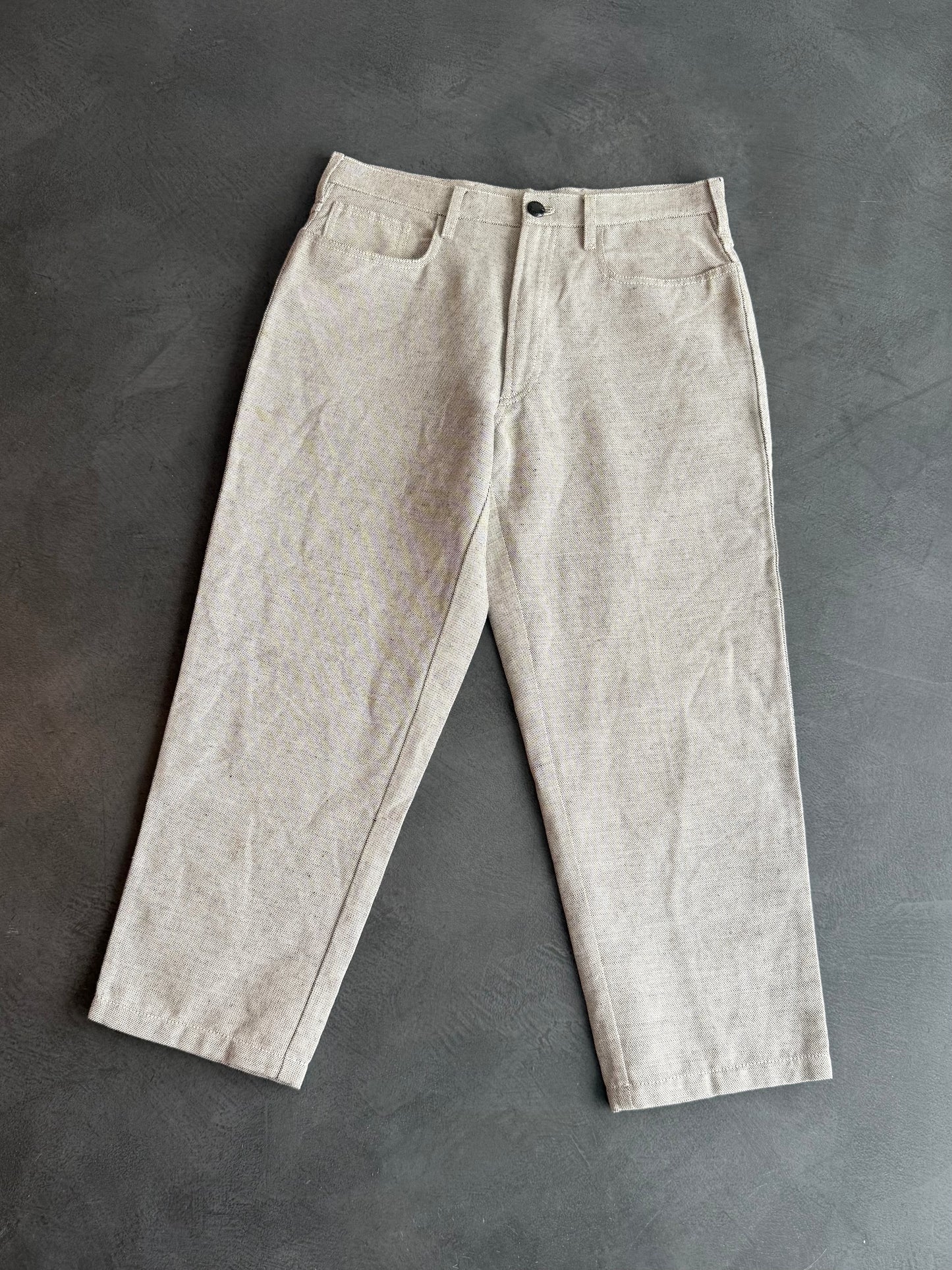 SS 99 Prada Linen Cropped Trousers