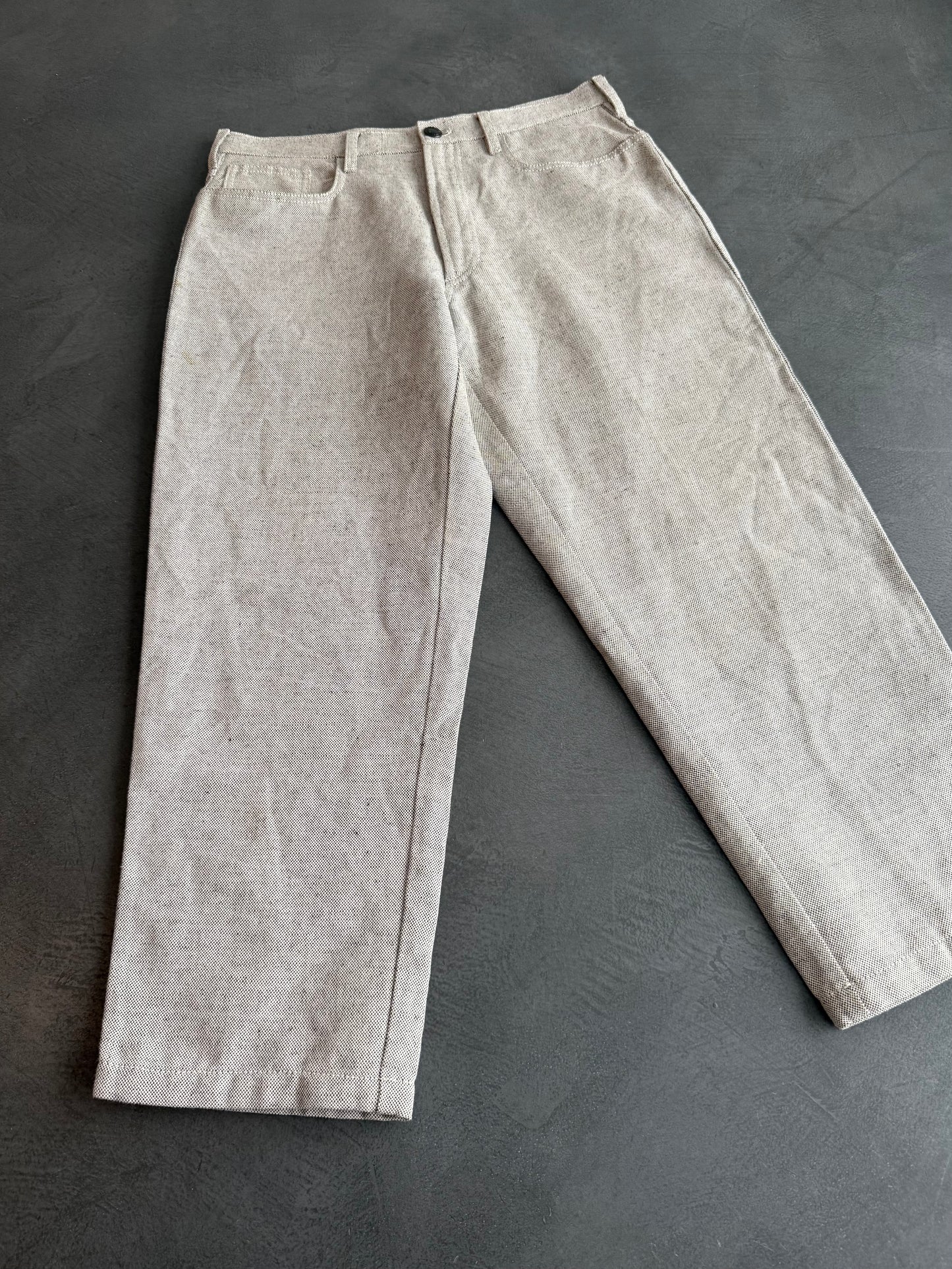 SS 99 Prada Linen Cropped Trousers
