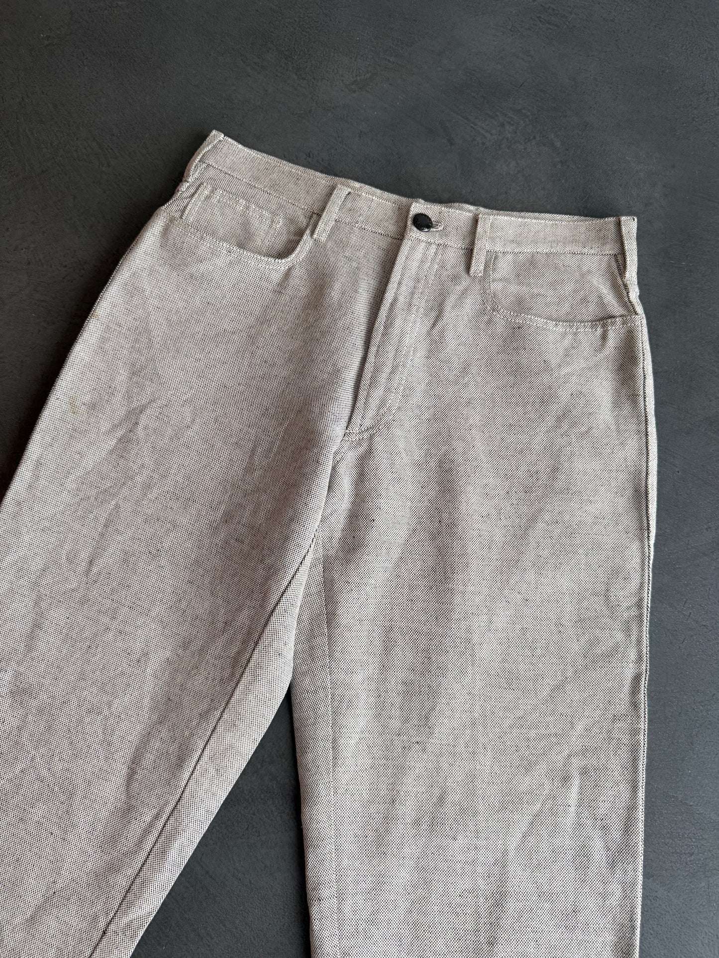 SS 99 Prada Linen Cropped Trousers