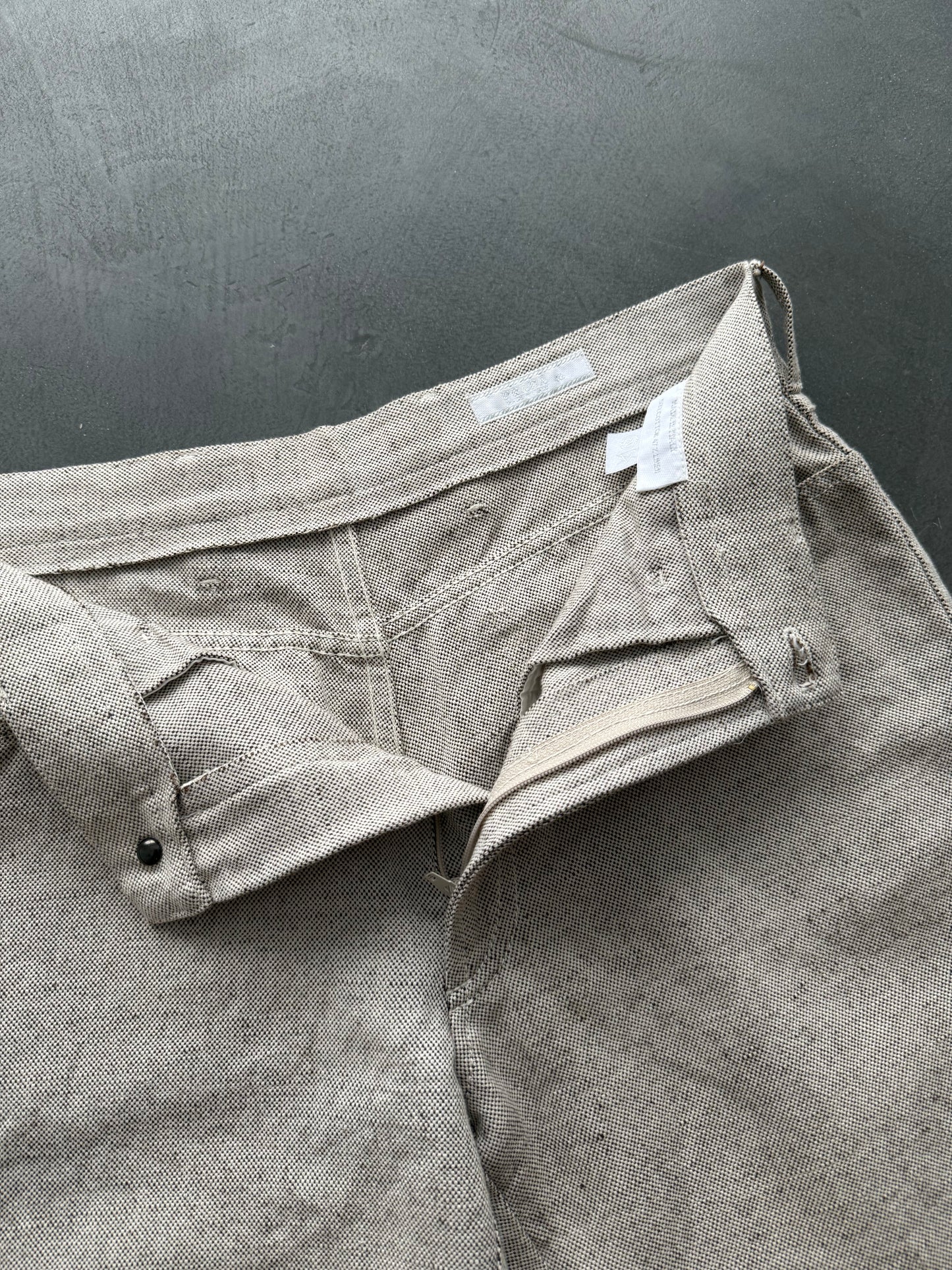 SS 99 Prada Linen Cropped Trousers