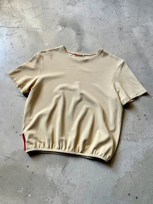 Prada Sport Cropped Pique Top