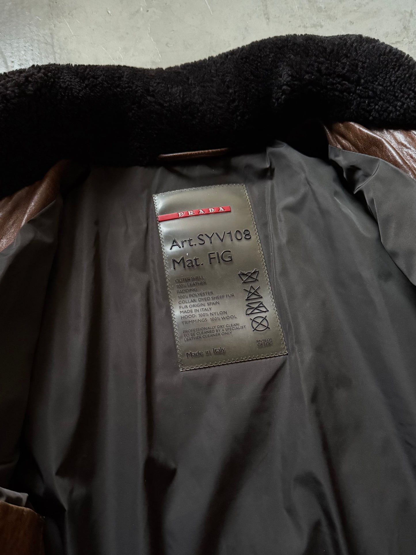 Prada Sport Leather Jacket