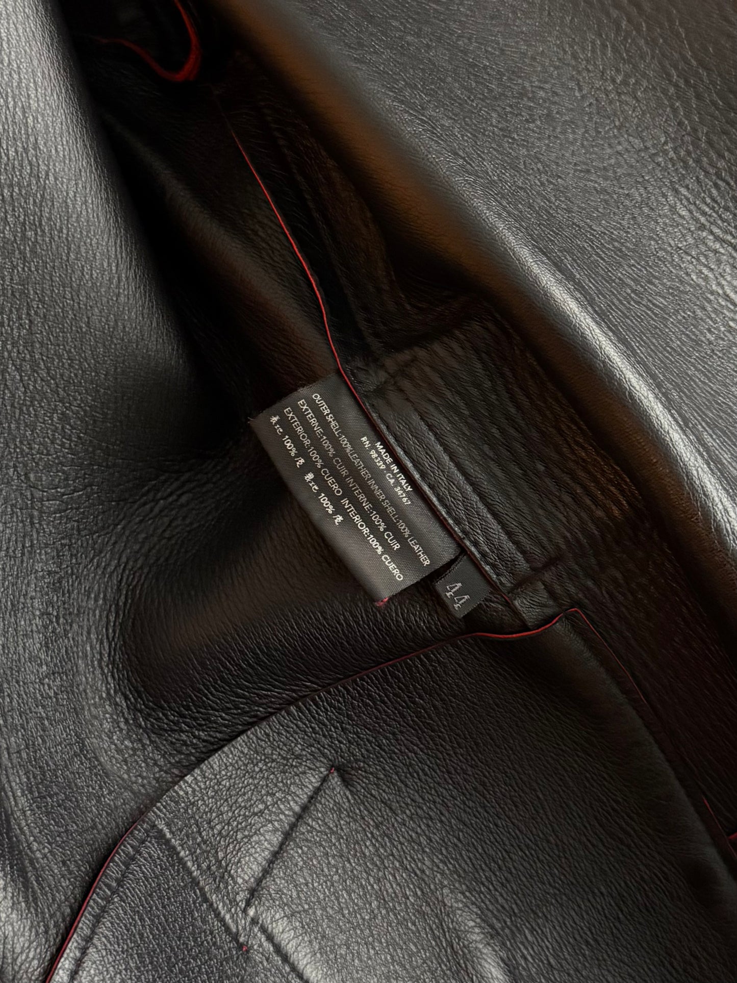FW 00 Prada Leather Trench Coat