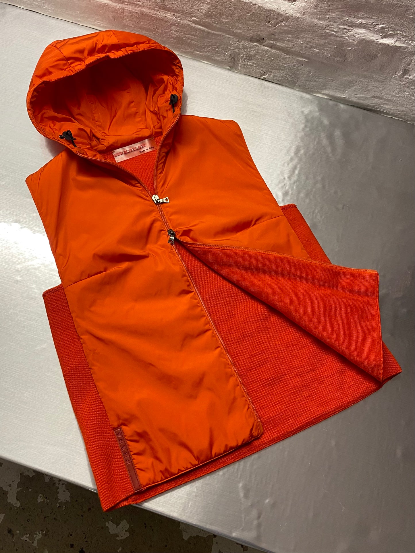 FW 99 Prada Sport Nylon & Wool Gilet