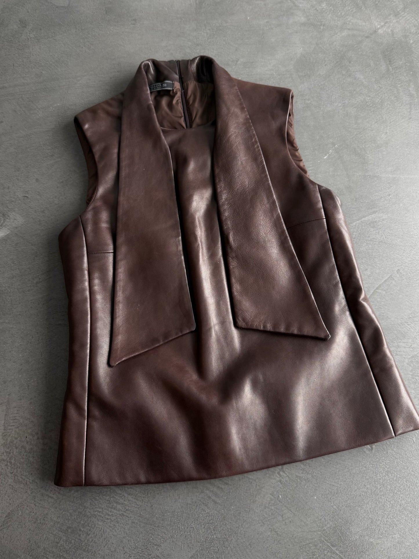 FW 00 Prada Leather Vest