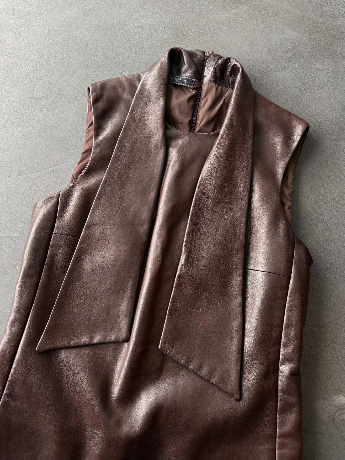FW 00 Prada Leather Vest