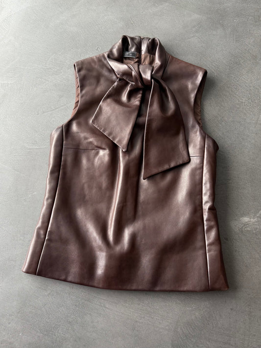 FW 00 Prada Leather Vest