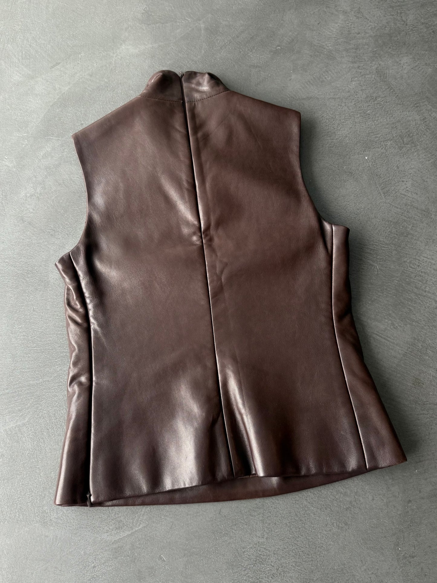 FW 00 Prada Leather Vest