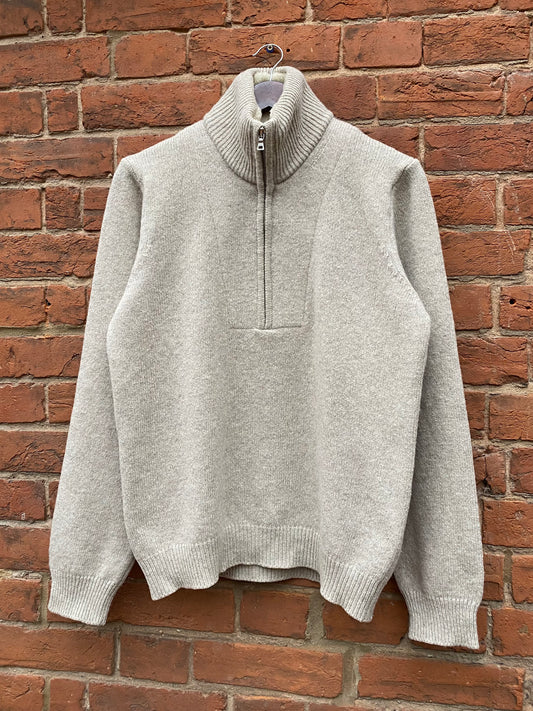 Prada Sport Shearling & Wool Quarterzip