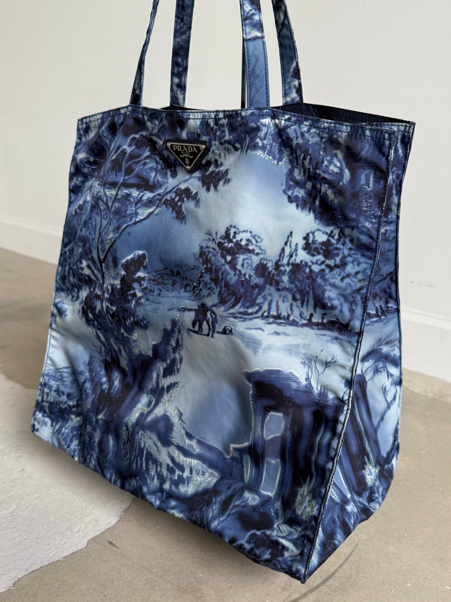 FW 04 Prada Nylon Tote Bag