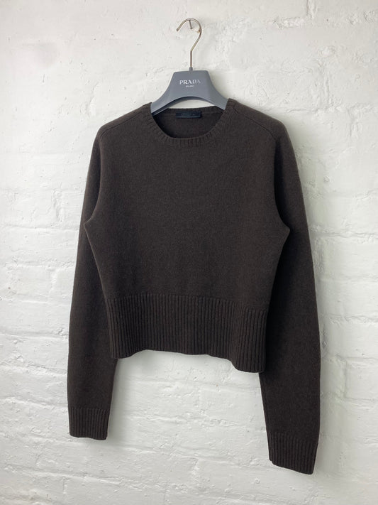 FW 99 Prada Camel Wool Knit