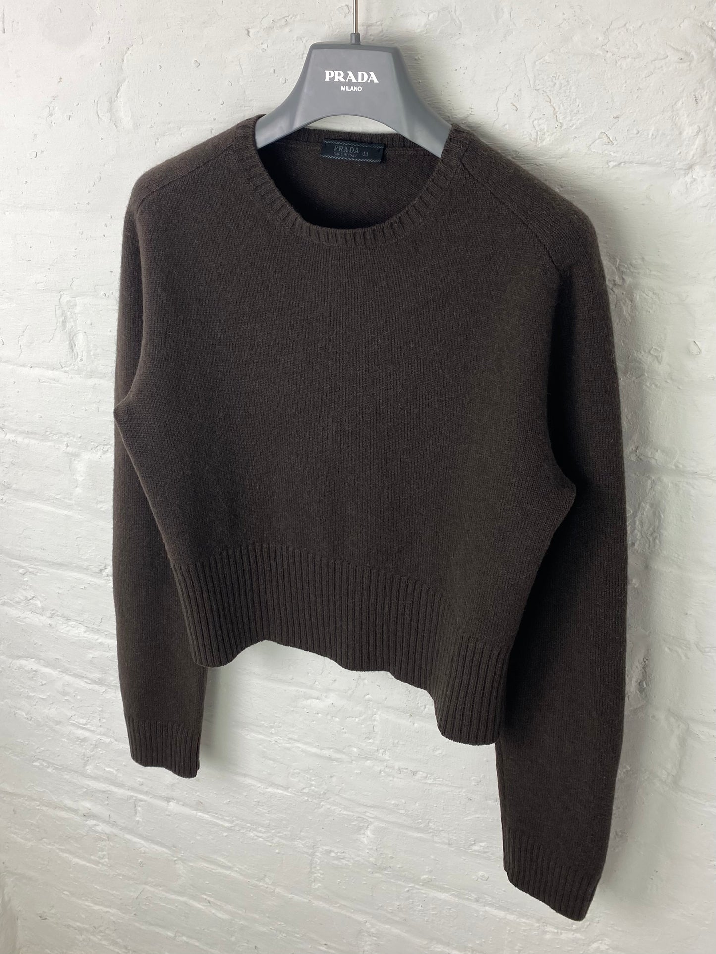 FW 99 Prada Camel Wool Knit