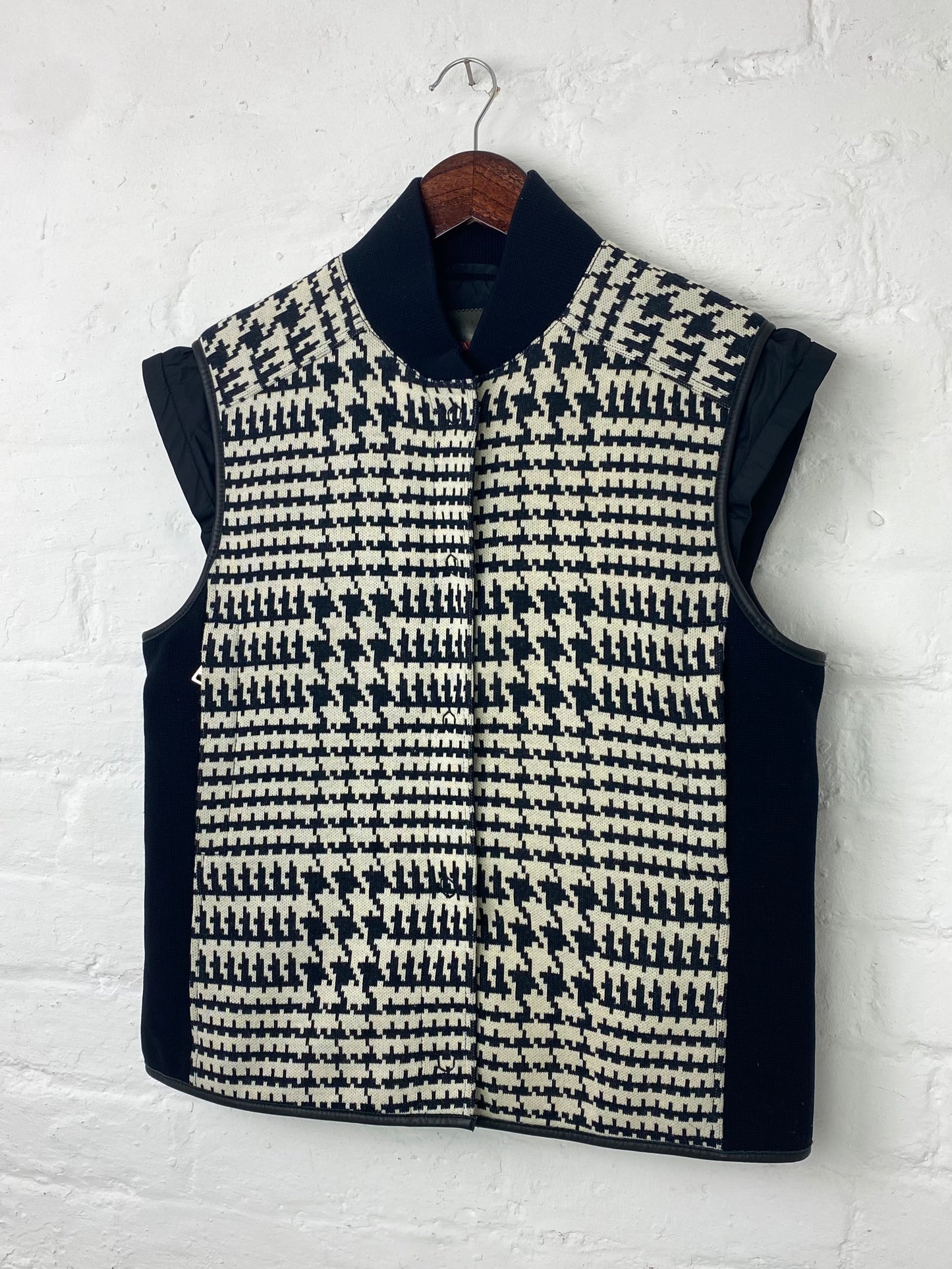 FW 00 Prada Sport Houndstooth Gilet